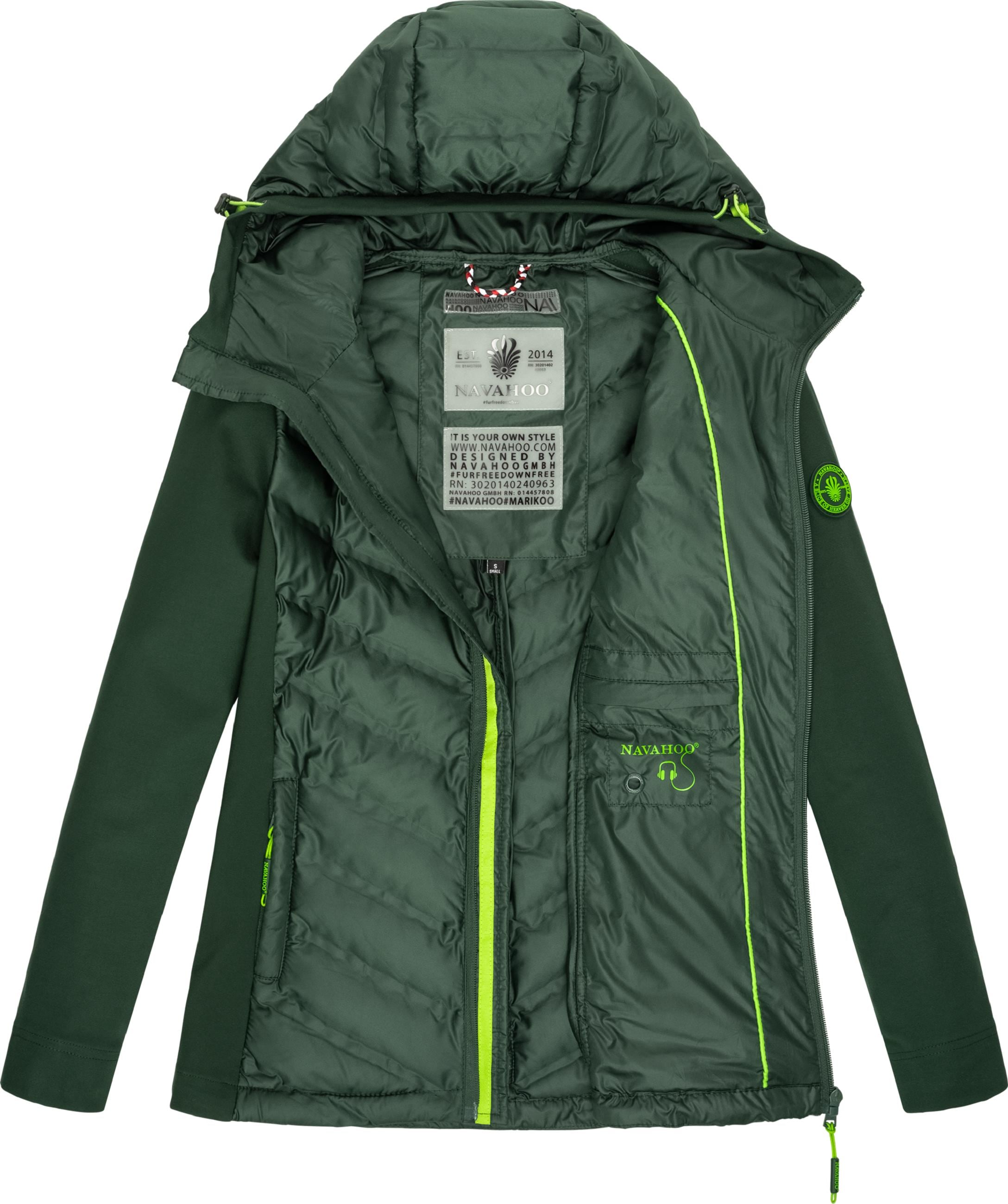 Navahoo Outdoorjacke »Übergangsjacke Nimm Mich Mit«, mit Kapuze