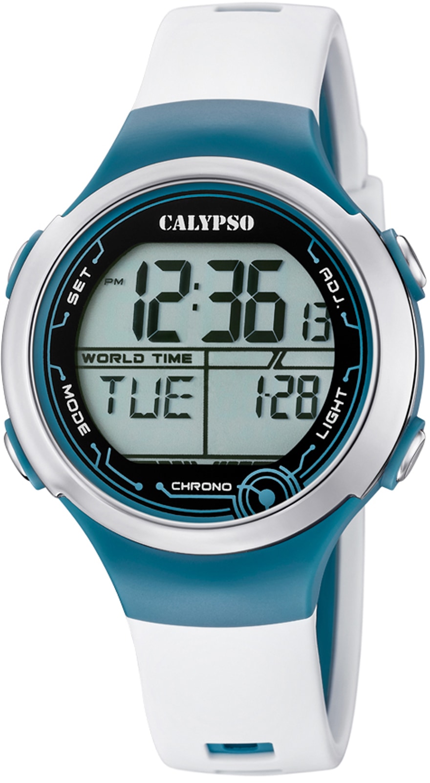 CALYPSO WATCHES Chronograph »Digital Crush, K5799/1«, Armbanduhr, Quarzuhr, Damenuhr, Digitalanzeige, Datum, Stoppfunktion