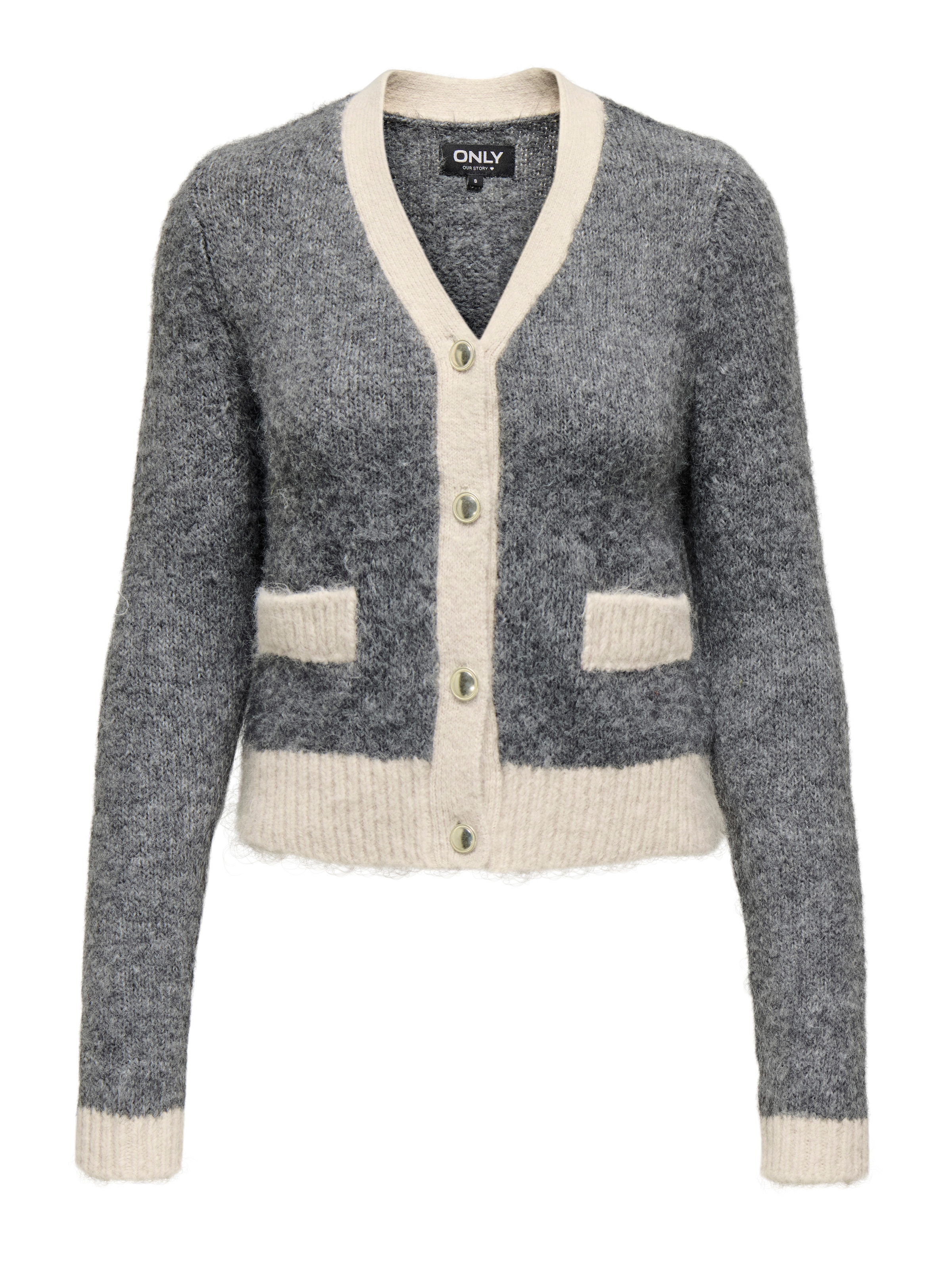 ONLY Strickjacke »ONLMAGGIE LIFE LS V-NECK CARDI CC KNT«
