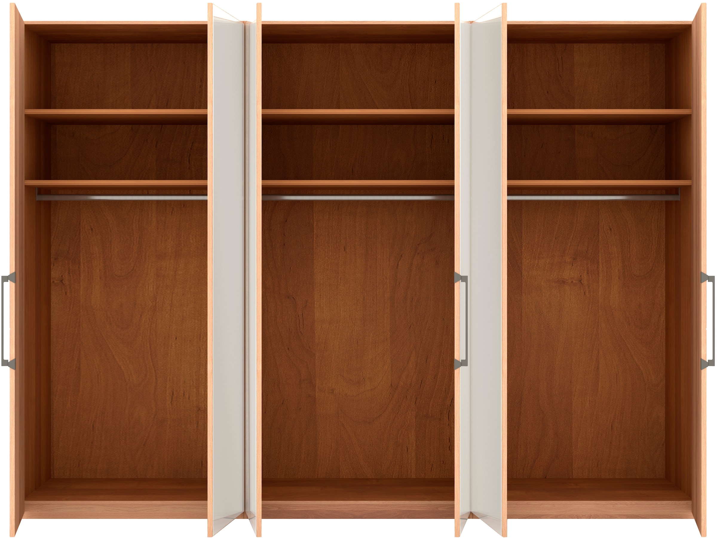 Musterring Drehtürenschrank »Sorrent, Kleiderschrank, Schrank, teilmassiv Eiche«, (mit Türdämpfern, in 5 Breiten & 2 Höhen, extra Böden, MADE IN GERMANY), Türen Eiche massiv oder als Parsol-Bronze-Spiegel, verschiedene Maße