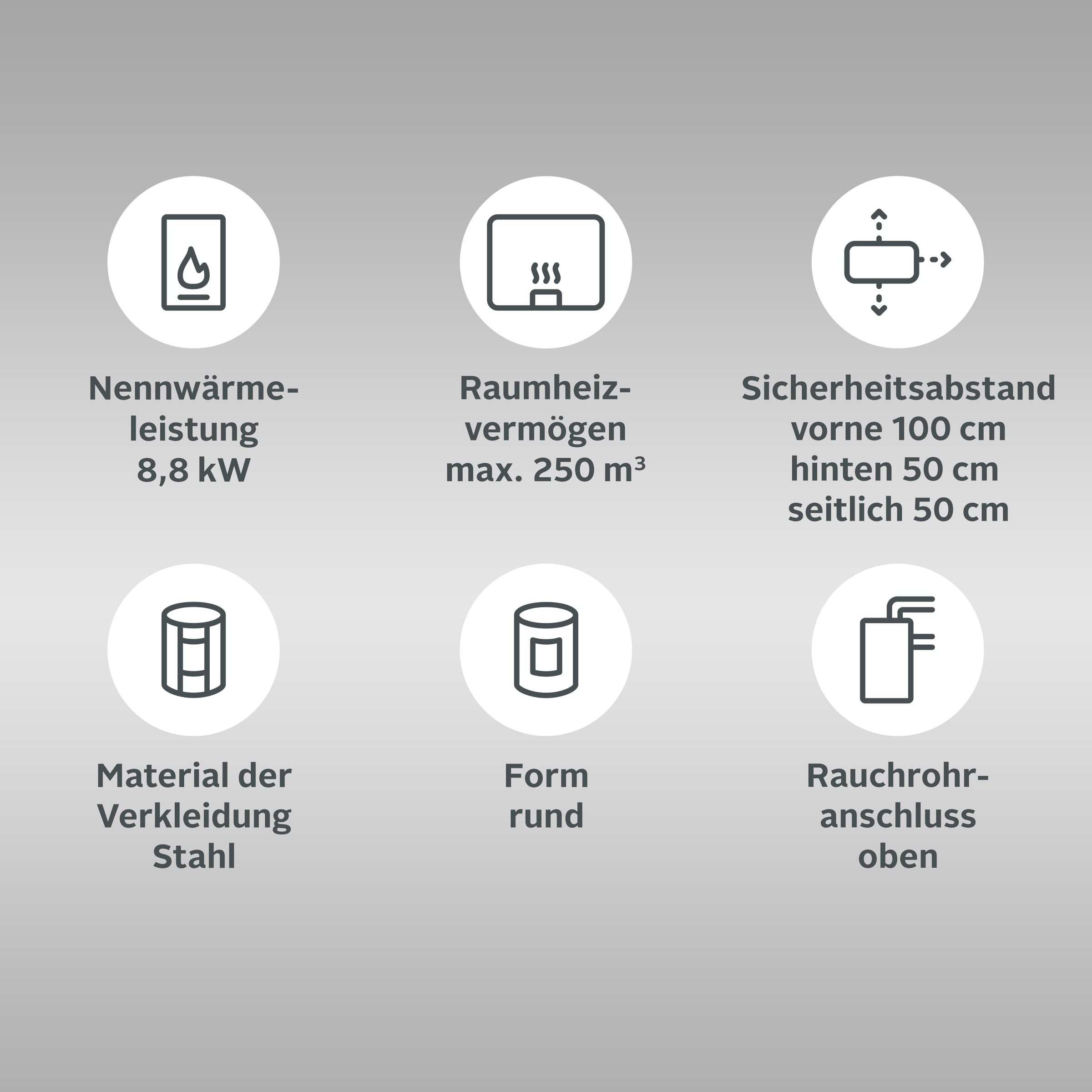 Heathus Kaminofen »»R 7.0« mit offenem Holzfach«, Panoramascheibe für Atemberaubendes Flammenspiel
