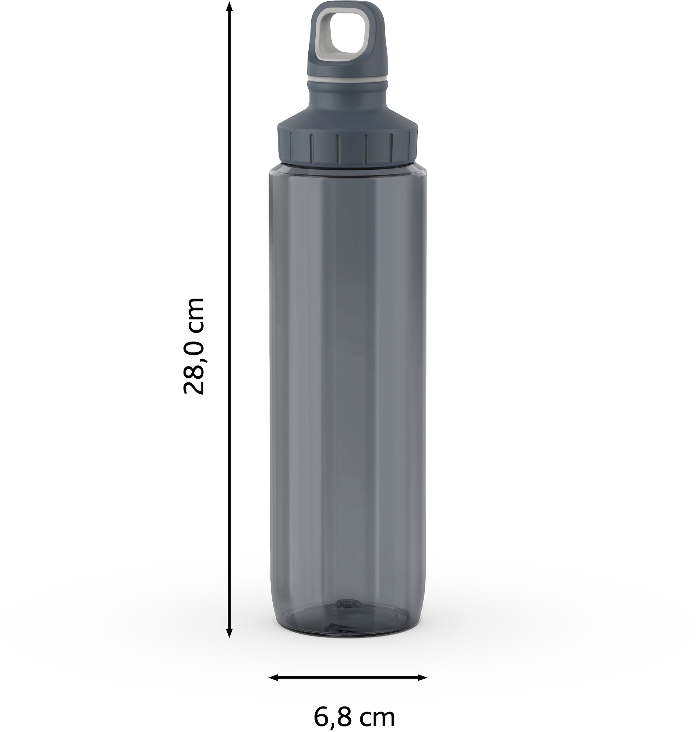 Emsa Trinkflasche »N30323 Drink2Go Tritan Eco«, (1 tlg.), Schraubverschluss, nachhaltig aus recyceltem Kunststoff, dicht, 700 ml