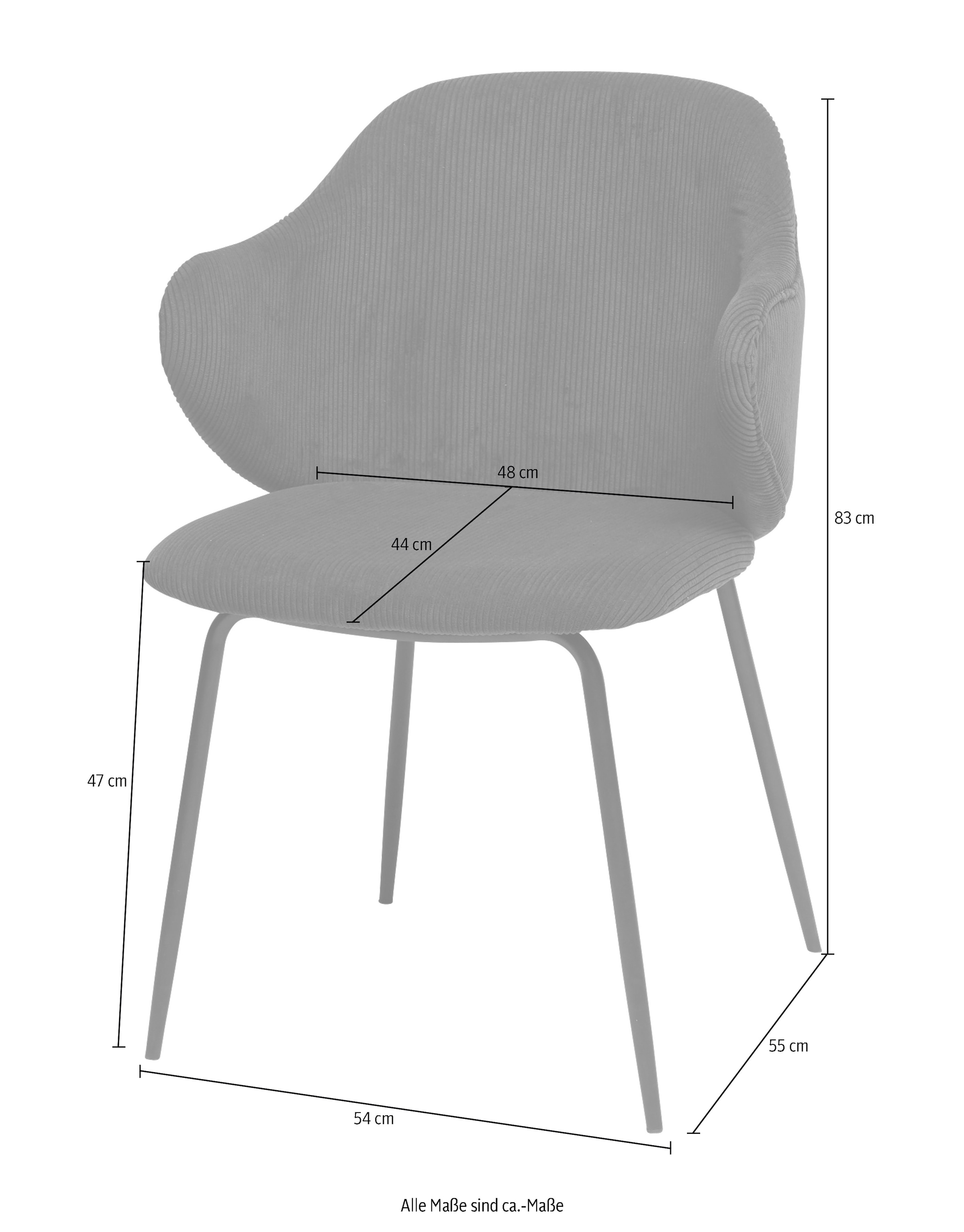 SalesFever Armlehnstuhl, in kaufen St., 2 bequem Cord, Bezug Set, Cord-Optik