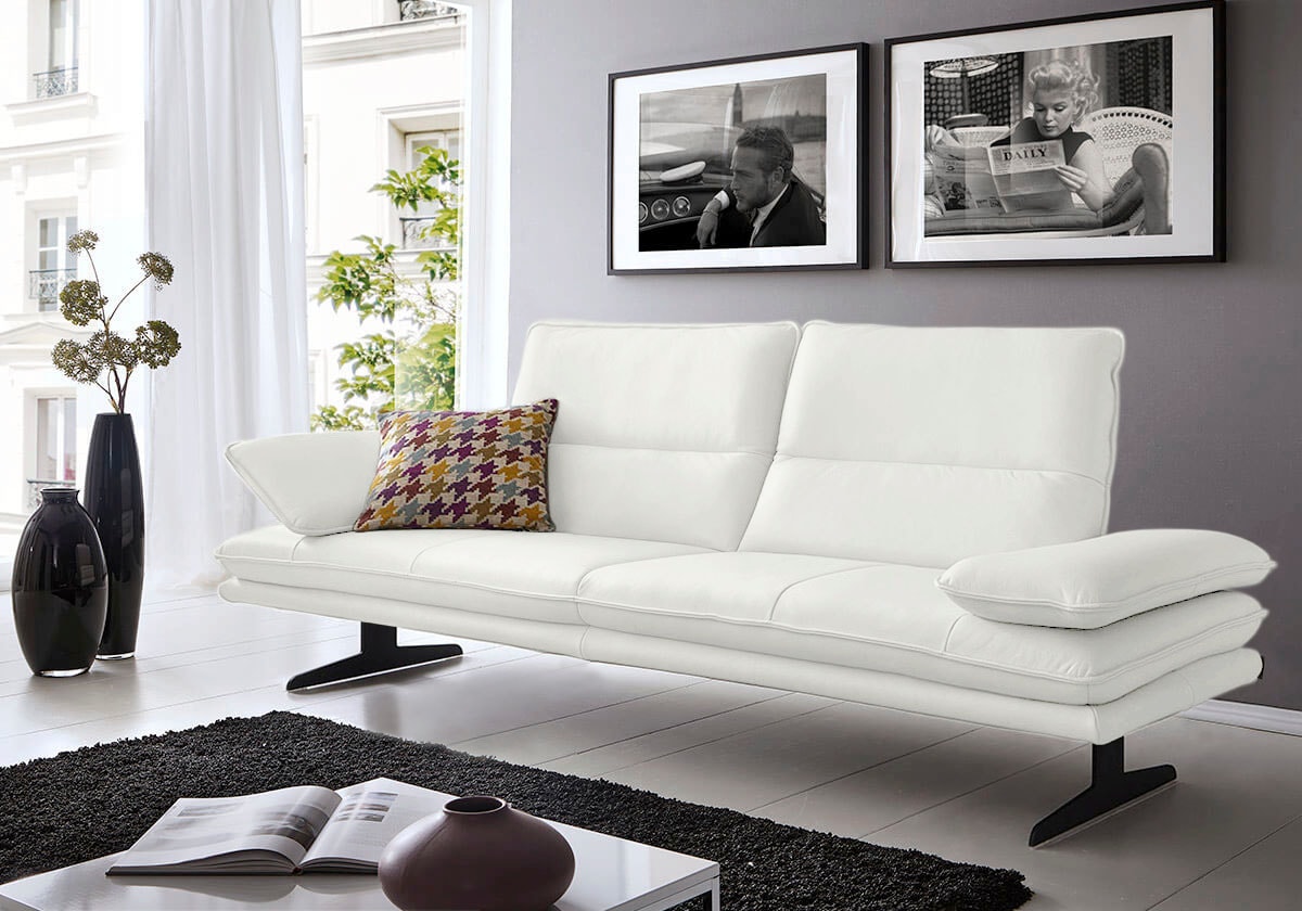 W.SCHILLIG 2,5-Sitzer »broadway, Designsofa mit tollem Sitzkomfort«, Sitztiefenverstellung, Kopfteil- & Seitenteilverstellung, Breite 216cm