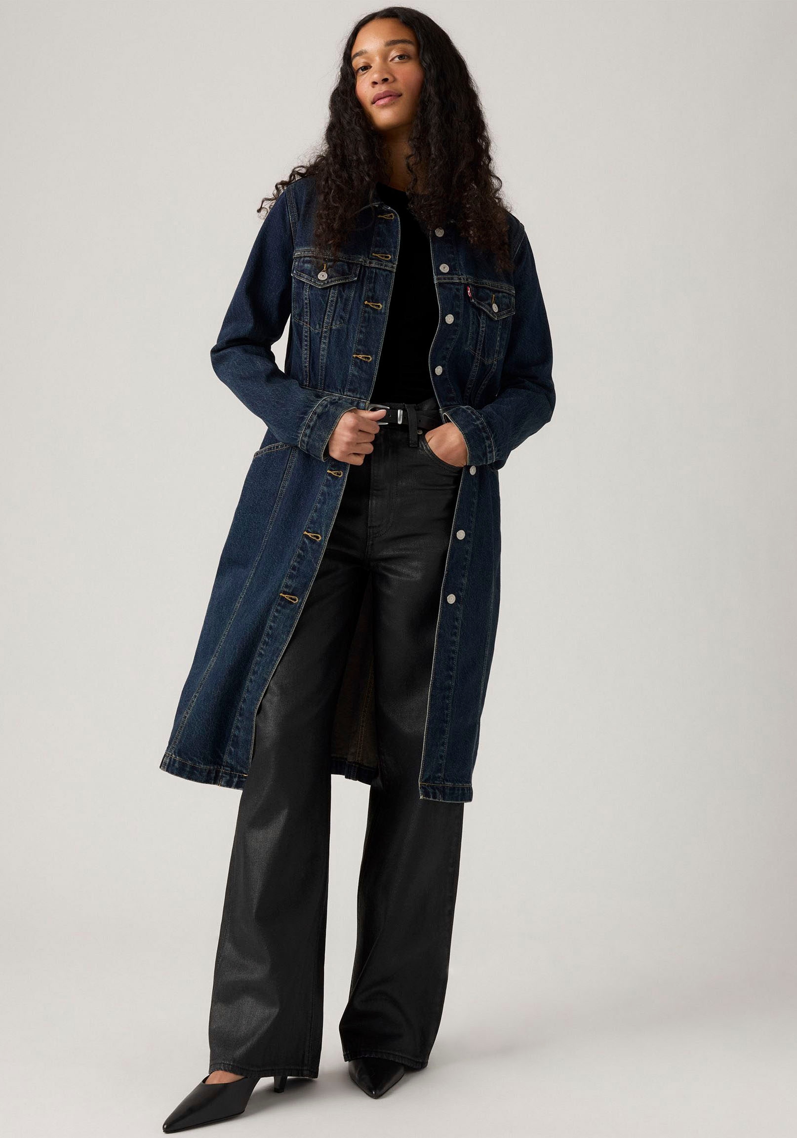 Levi's® Langmantel »MOB WIFE TRUCKER«, Kragenbesatz abnehmbar