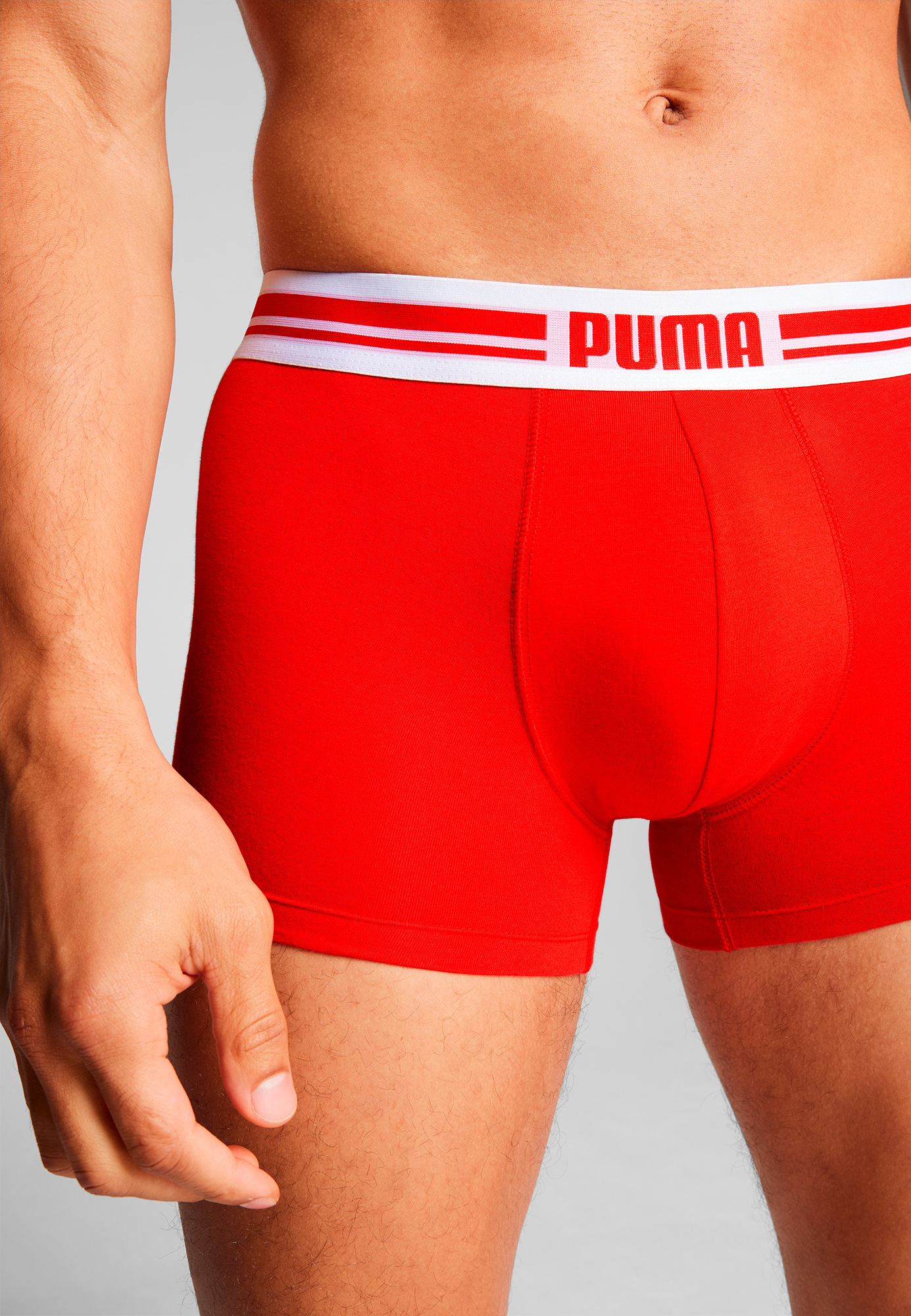 PUMA Boxershorts »PUMA MEN EVERYDAY PLACED LOGO BOXERS 2P« mit Logo Webbund
