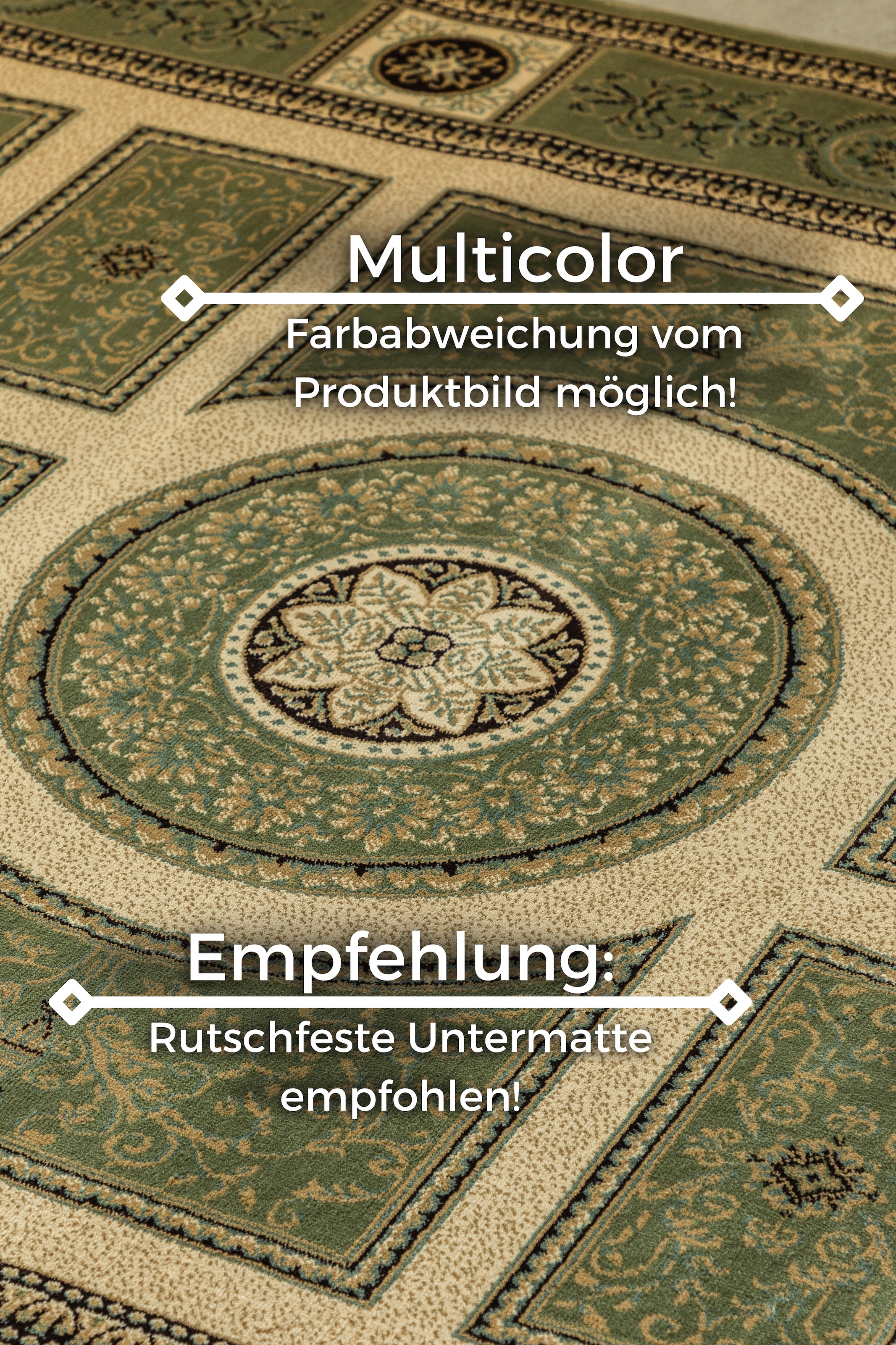 NORTHRUGS »Guzara« rechteckig 8 mm Höhe Orient Optik, Läufer, strapazierfähig, pflegeleicht, robust