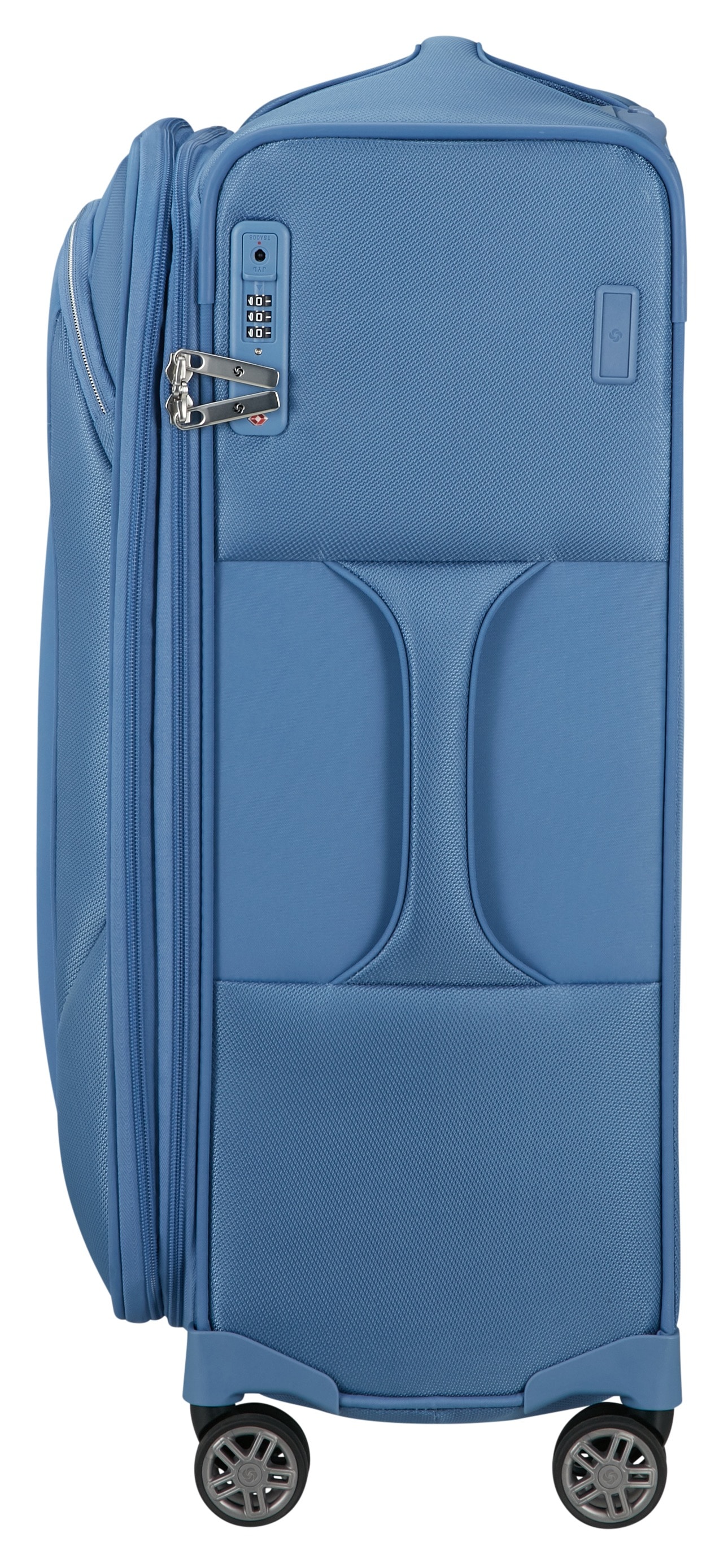 Samsonite Weichgepäck-Trolley »RE-LITE, verschiedene Größen und Farben«, (Set, 2 St., mit 2 Packwürfeln), 4 Rollen, Reisekoffer TSA-Schloss Stickerbogen Volumenerweiterung Laptopfach