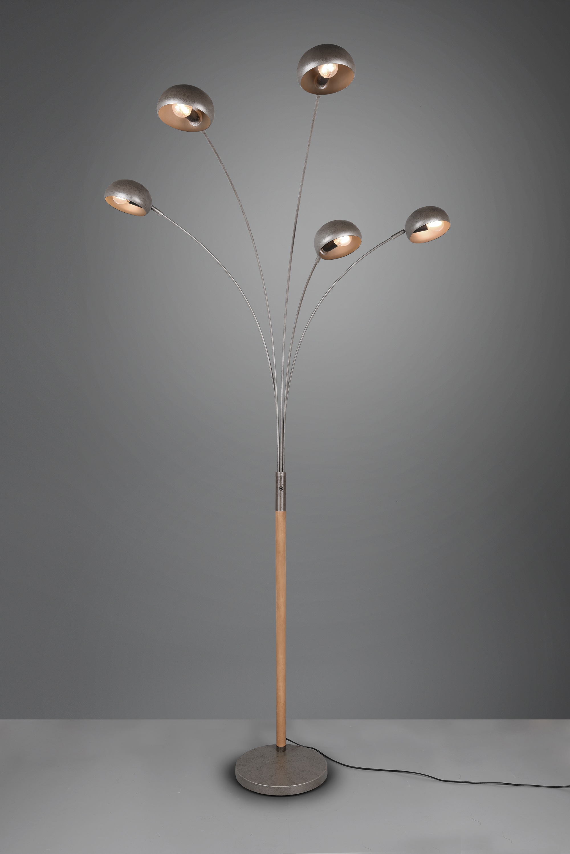 TRIO Leuchten Stehlampe »DITO, Stehleuchte 5-flammig«, 5 flammig-flammig,  Höhe 210 cm, Auslage 70 cm, mit 2 m Kabel, Kippschalter online kaufen | mit  3 Jahren XXL Garantie