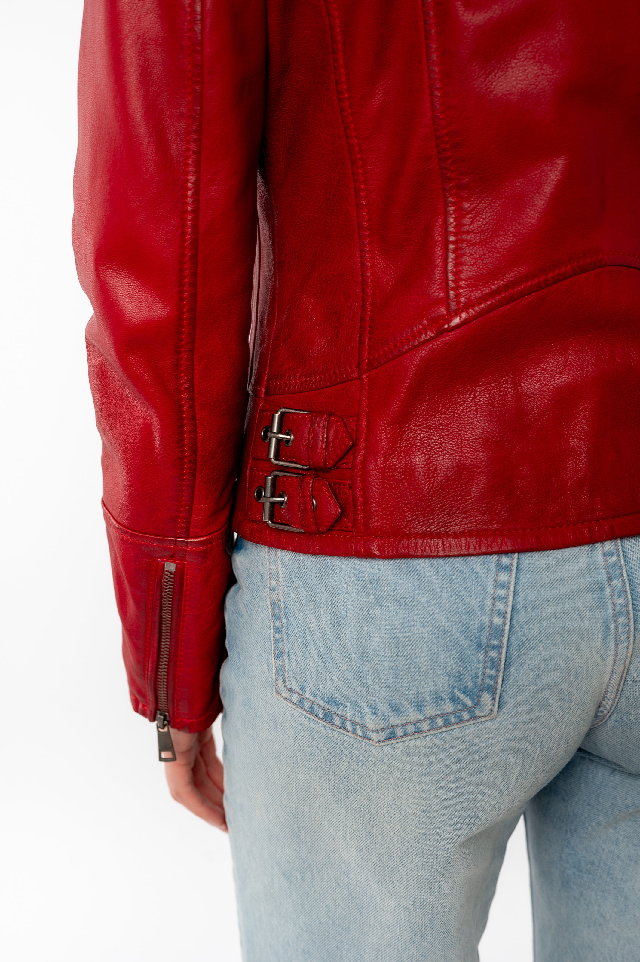 Gipsy Lederjacke »NOLA«, mit Kapuze, Two-in-One Style - mit abnehmbarer Jersey-Kapuze