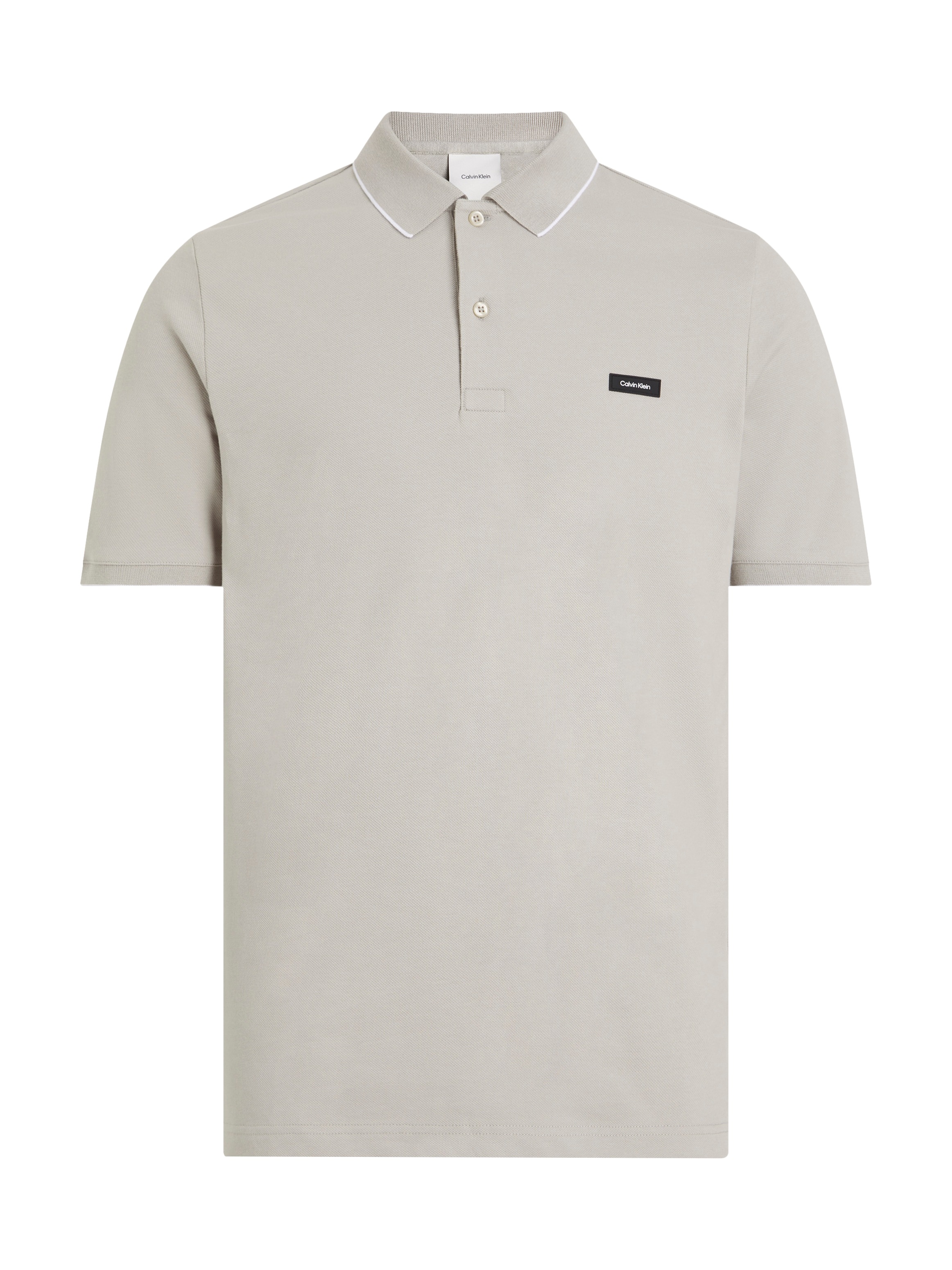 Calvin Klein Poloshirt »STRETCH PIQUE TIPPING POLO«, mit Streifendetail am Kragen