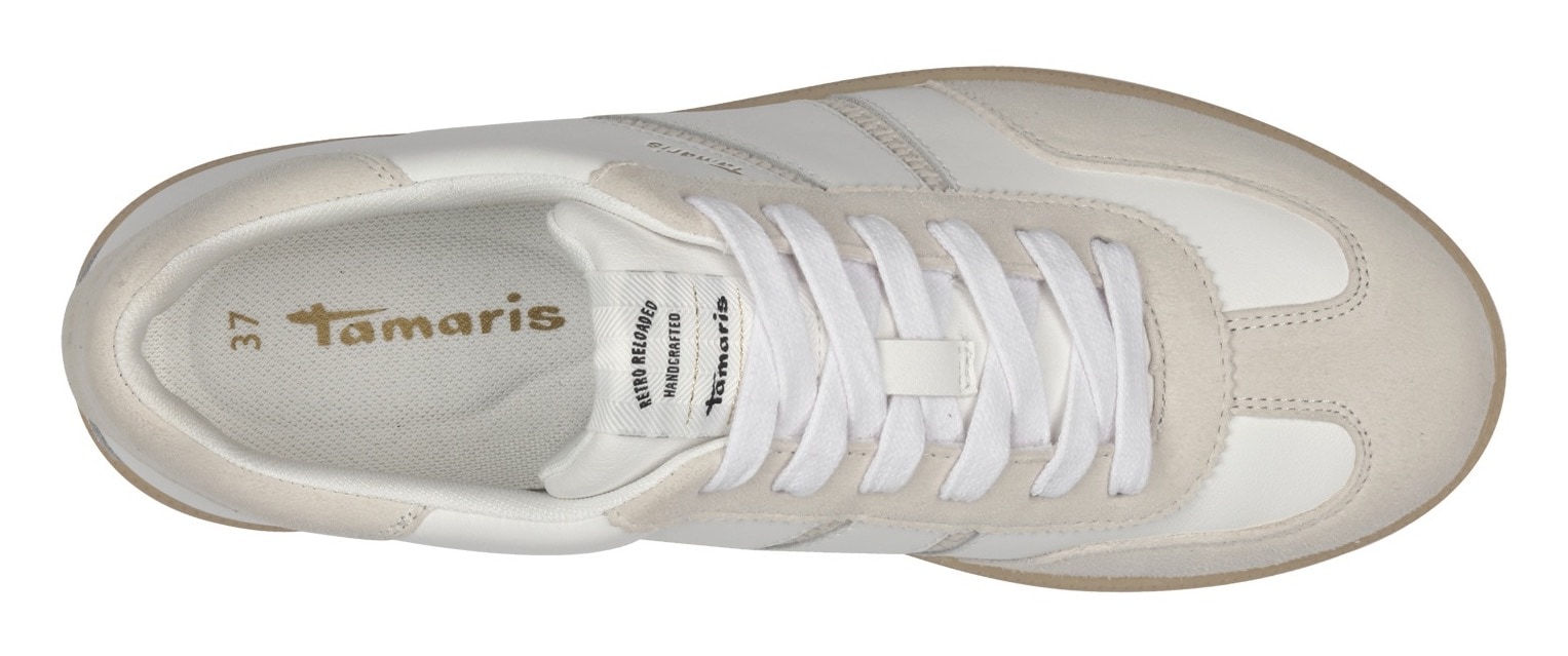 Tamaris Plateausneaker, Freizeitschuh, Halbschuh, Schnürschuh mit gepolstertem Schaftrand