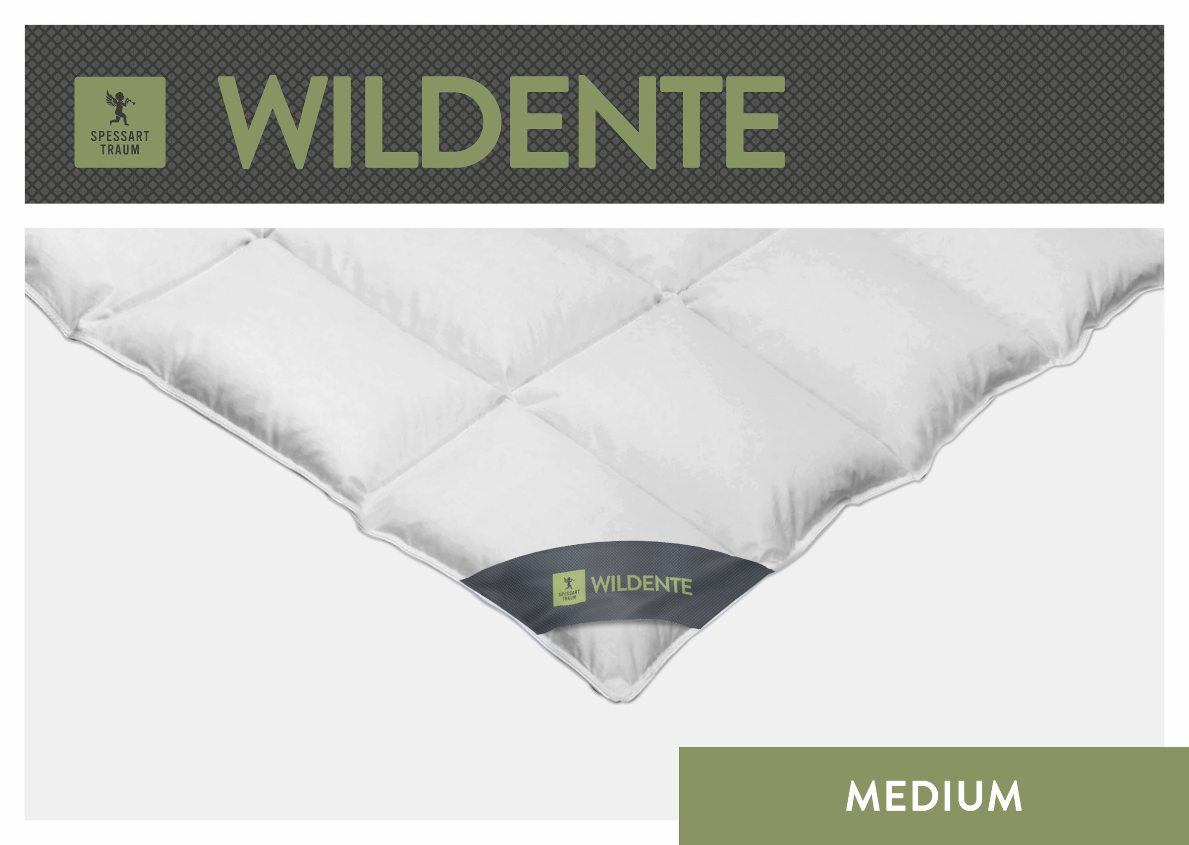 SPESSARTTRAUM Daunenbettdecke »Wildente Bettdecken 135x200cm & weitere Größen«, leicht, Füllung 100% Daunen, Bezug 100% Baumwolle, (1 St.), Bettdecken Ganzjahresbettdecke, Winter, Sommer