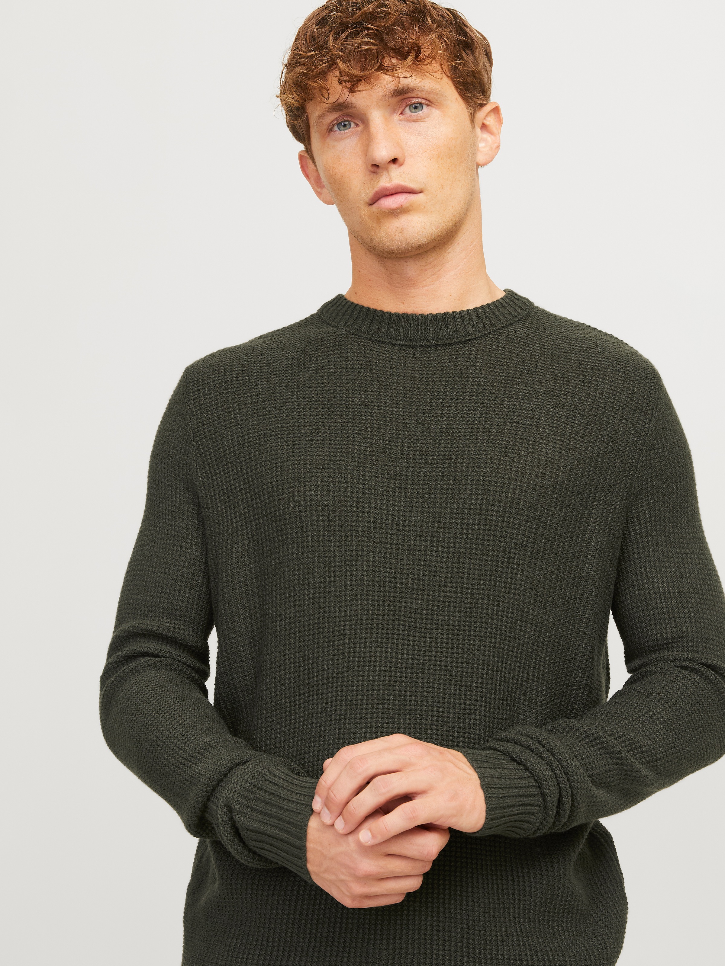 Jack & Jones Rundhalspullover »JJROY KNIT CREW NECK«