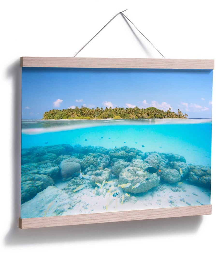 Wall-Art Poster »Unterwasserwelt Malediven«, Meer, (1 St.), Poster, Wandbild,  Bild, Wandposter auf Raten bestellen