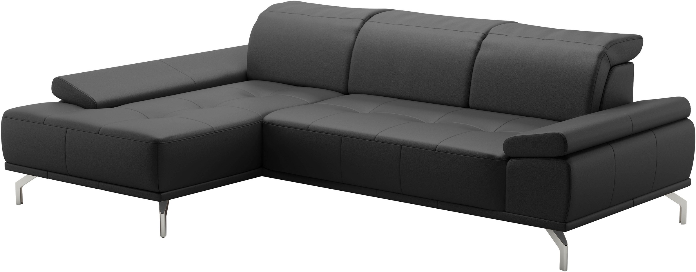 Places of Style Ecksofa »Caluna«, Inkl.Sitztiefenverstellung, wahlweise mit Kopf- und Armteilverstellung