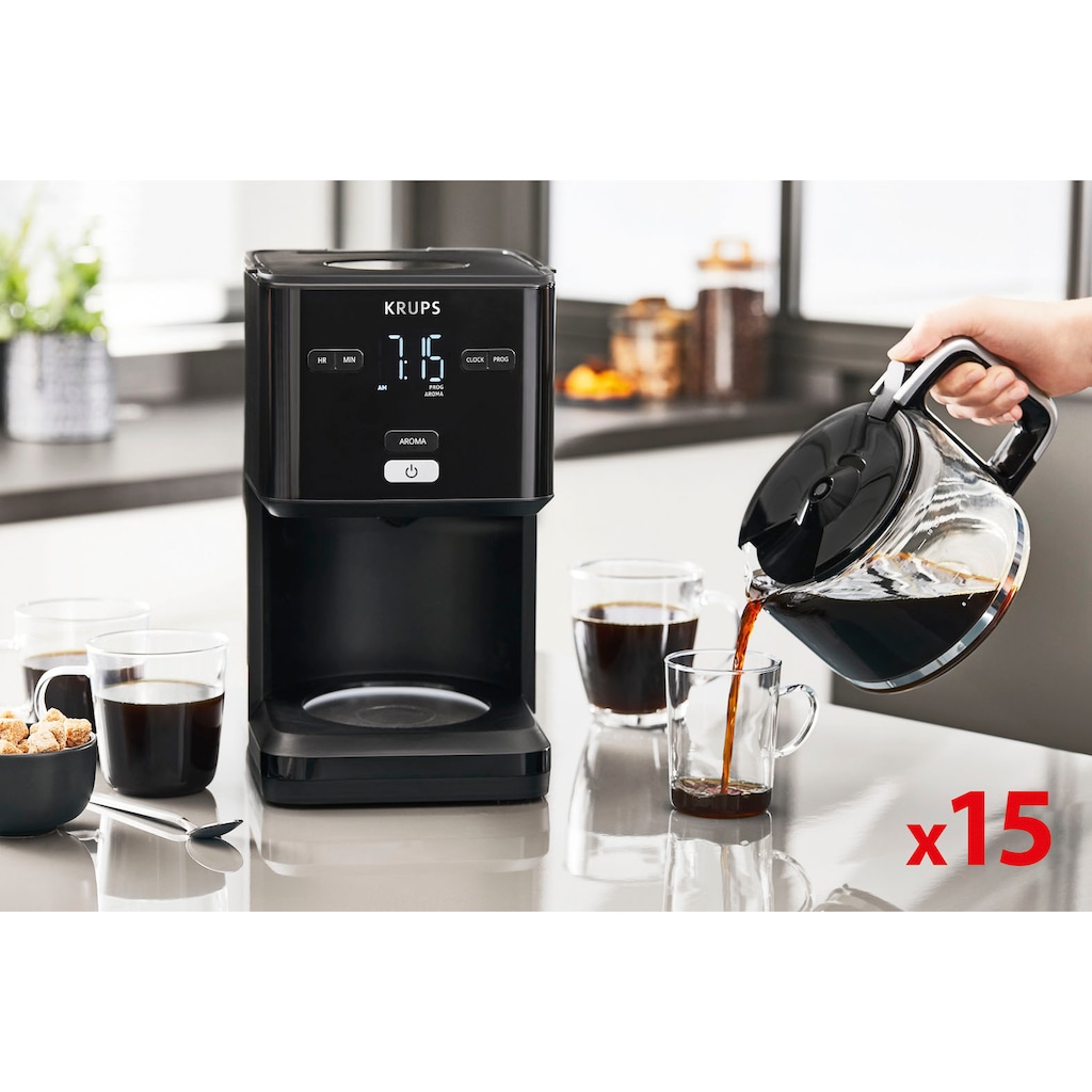 Krups Filterkaffeemaschine »KM6008 Smart'n Light«, 1,25 l Kaffeekanne