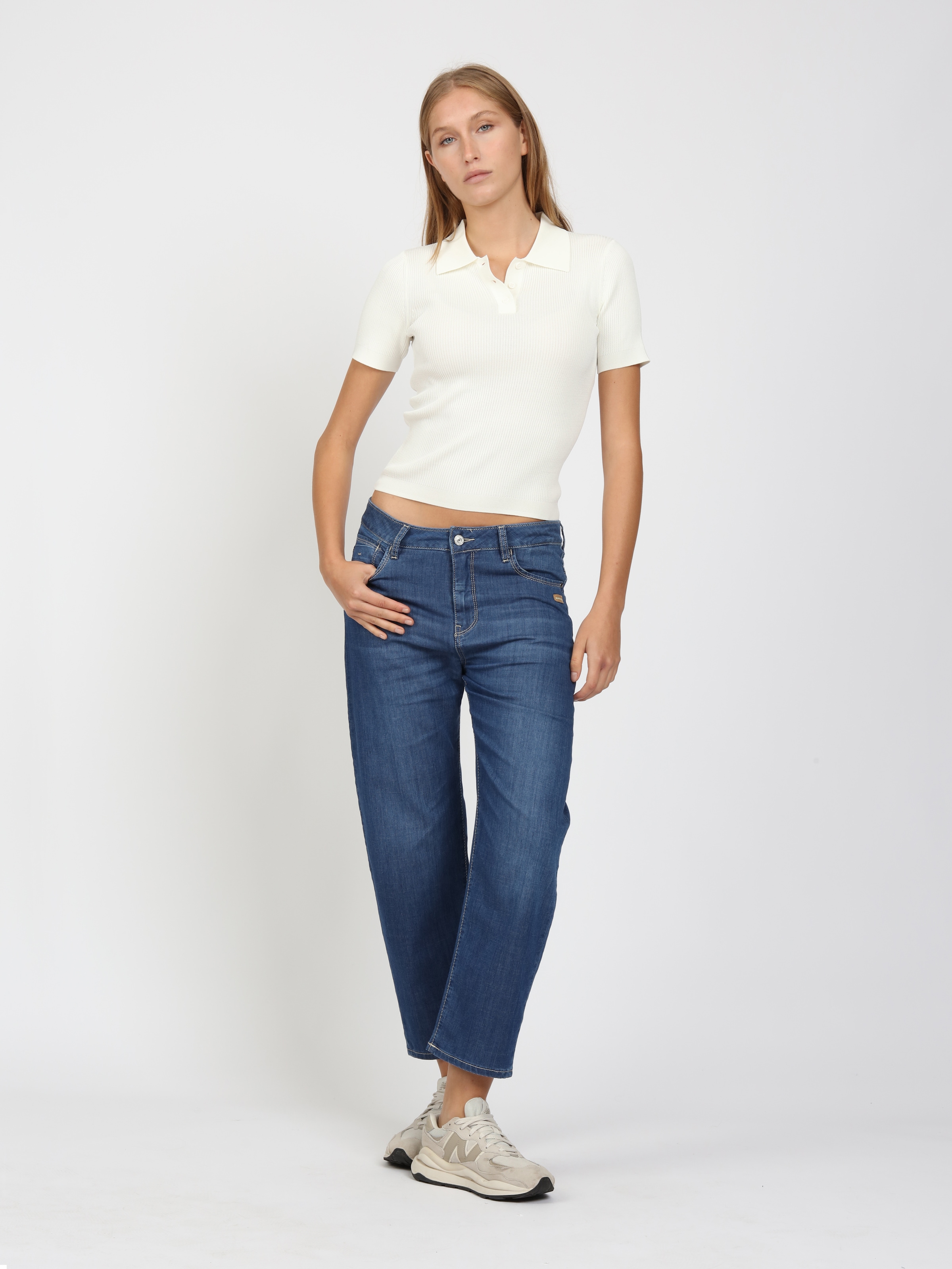 GANG 5-Pocket-Jeans »94IDA« Light Denim, O-Shape, cropped