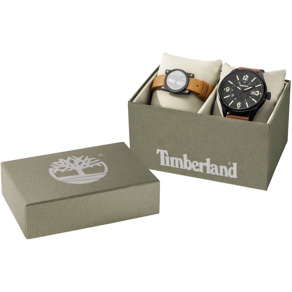 Timberland Quarzuhr »BLAKE-SET, TBL.BLAK.SET.20«, (Set, 2 tlg., Uhr mit Schmuck-Armband)