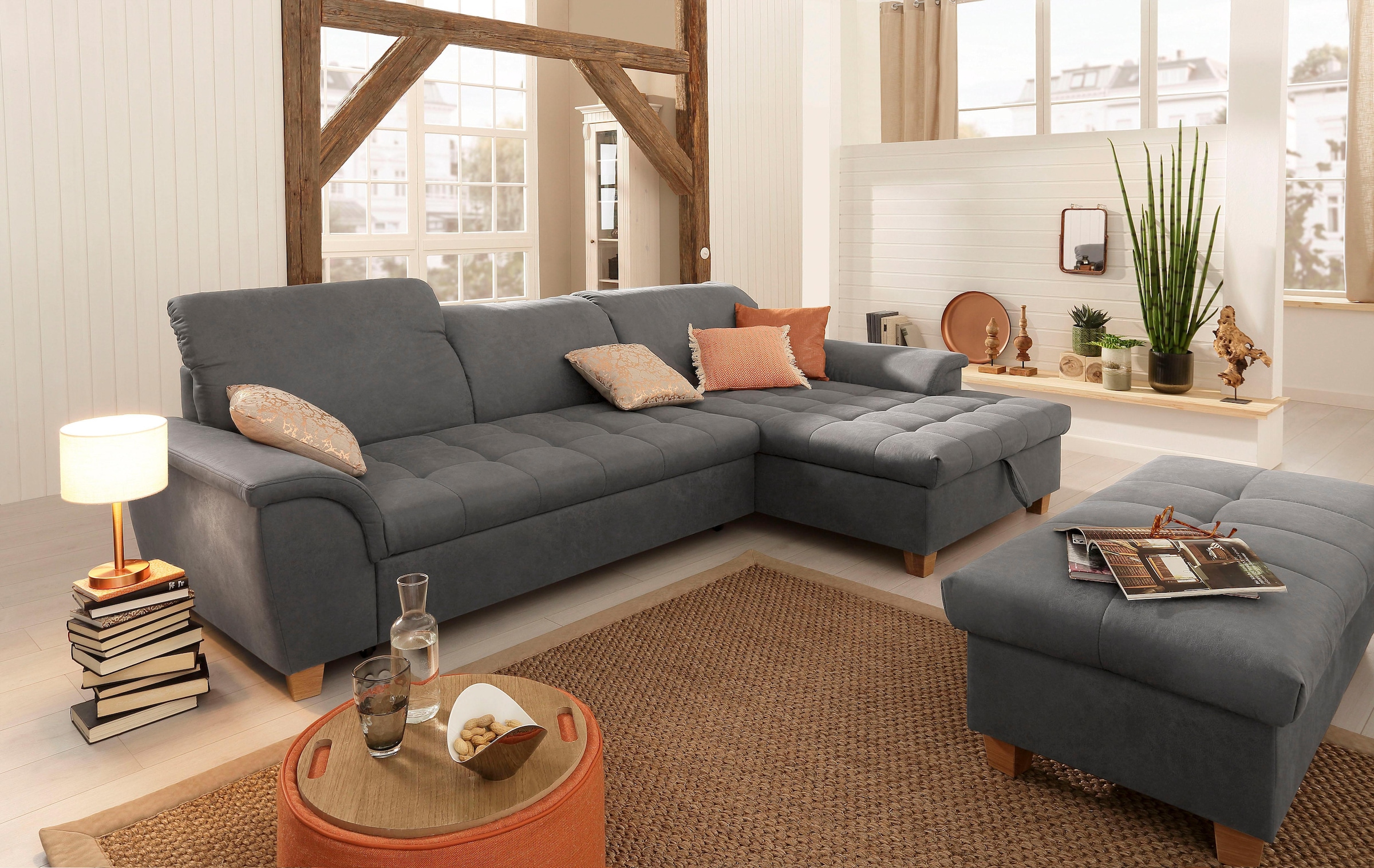 Home affaire Hocker »Lyla«, mit Stauraum, Breite 131 cm