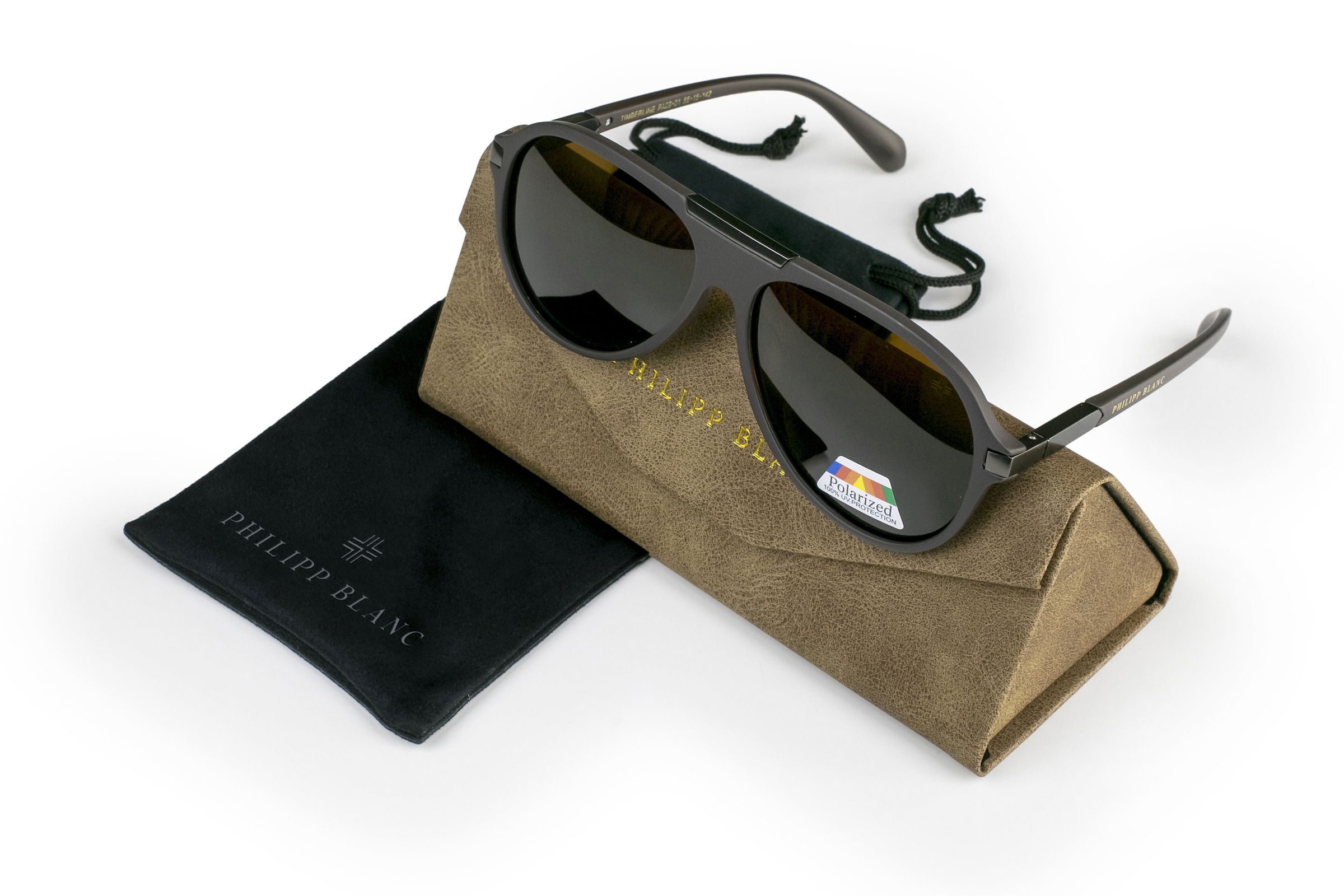 PHILIPP BLANC Sonnenbrille »PA09-01« Glas 0,74 mm, polarisierte Gläser, UV400, CAT3.0