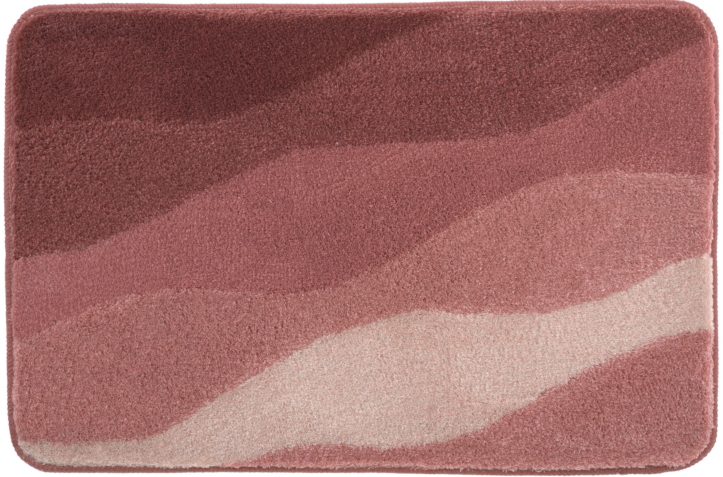Kleine Wolke Badematte »Malena«, rutschhemmend beschichtet, fußbodenheizungsgeeignet, Badteppich, modernes Wellen Design, Farbverlauf, waschbar