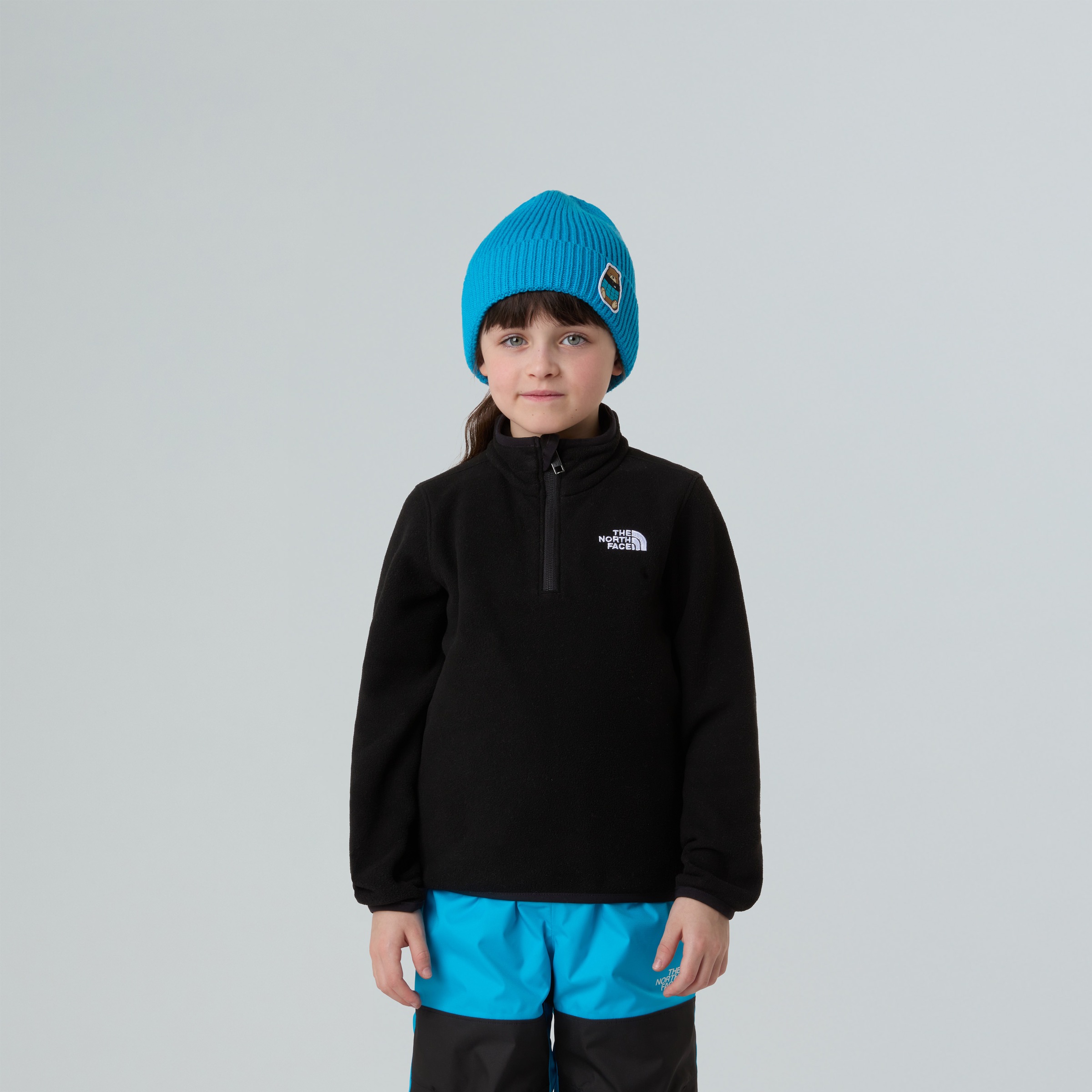 The North Face Strickfleece-Pullover aus Polyester, mit Stehkragen, mit Kinnschutz