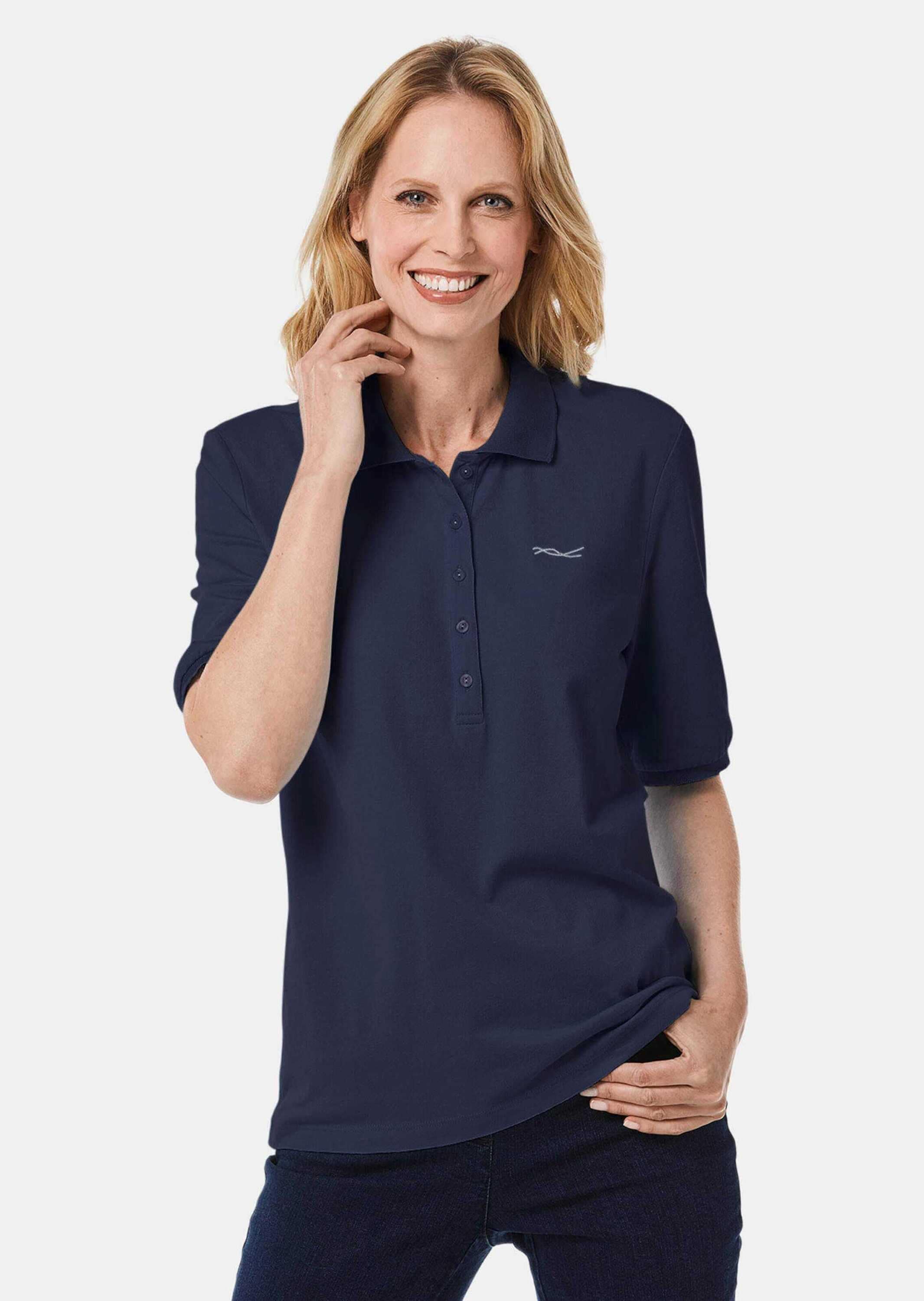 GOLDNER Poloshirt »Kurzgröße Poloshirt in hochwertiger Pikee-Qualität«
