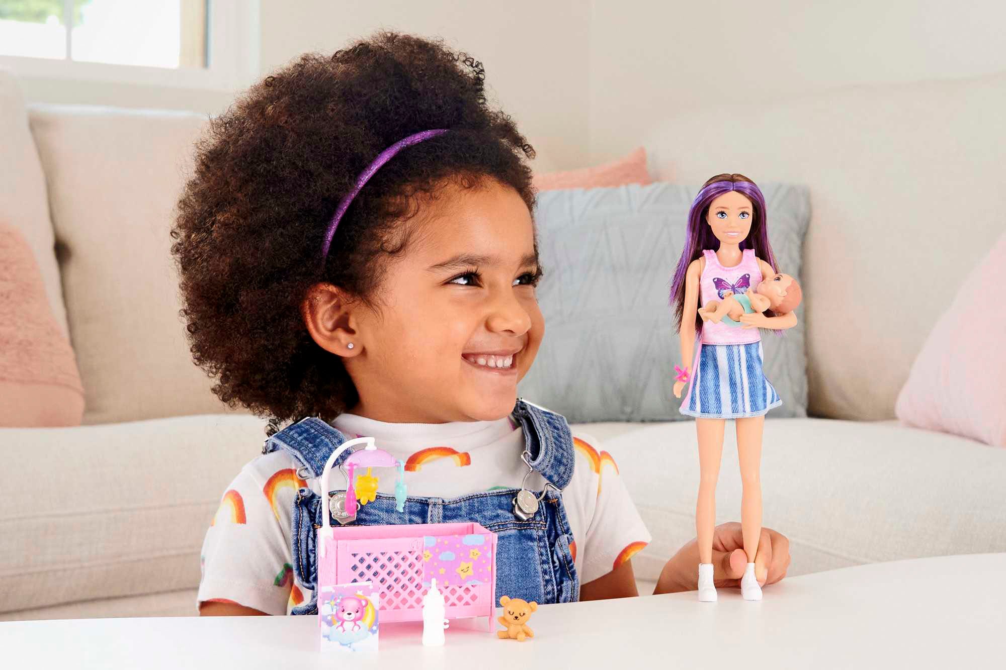 Barbie Anziehpuppe »Skipper Babysitters Inc., Sleepy Baby Skipper«
