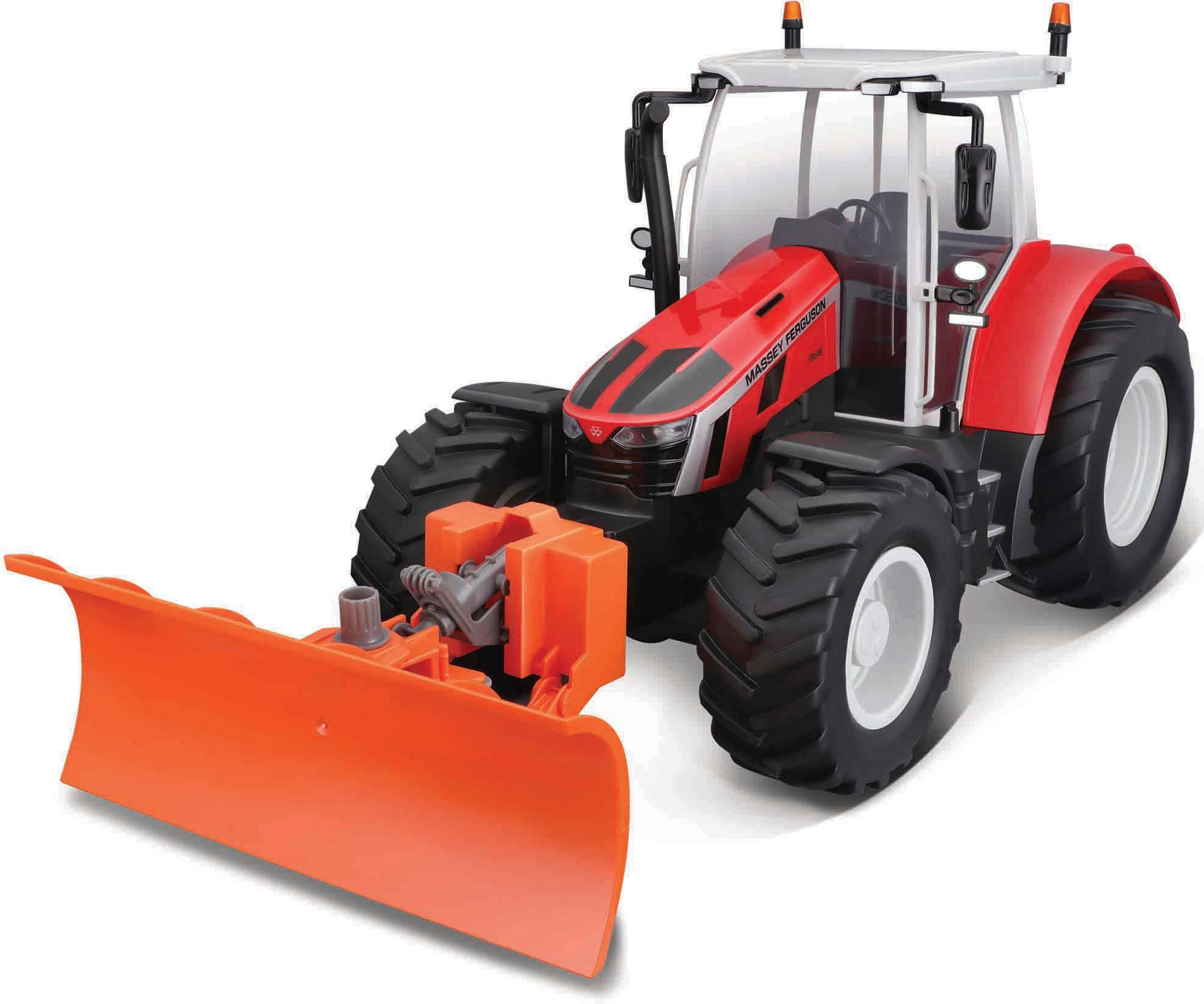 Maisto Tech RC-Traktor »Massey Ferguson 5S.145 mit Schnee-Schieber, 2,4GHz«,  mit Licht bei
