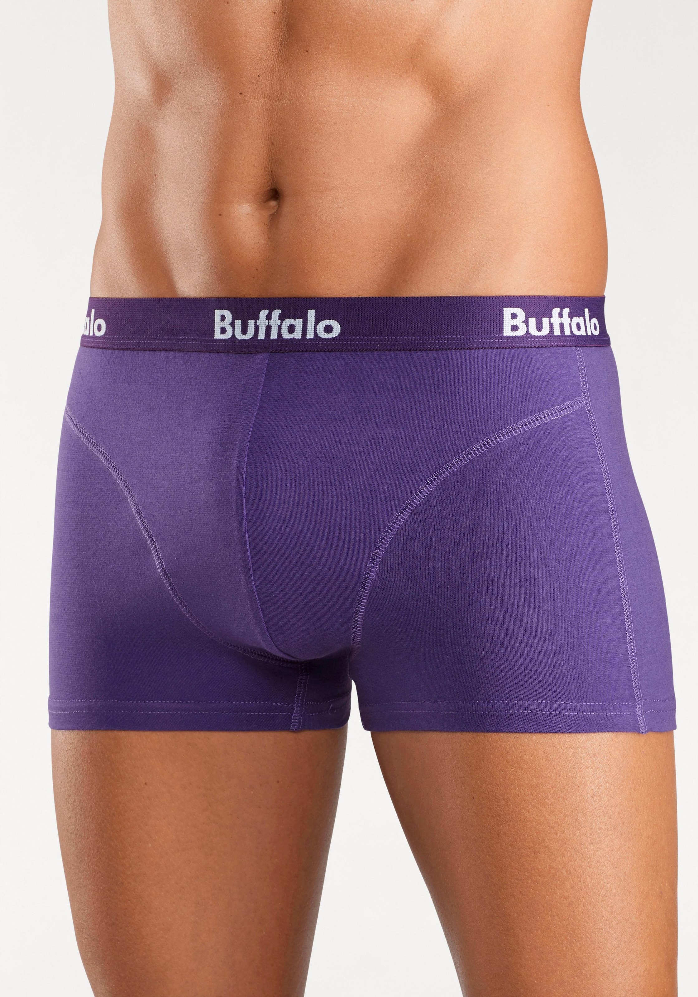 Buffalo Boxer »Boxershorts für Herren«, (Packung, 3 St.), mit Overlock-Nähten vorn