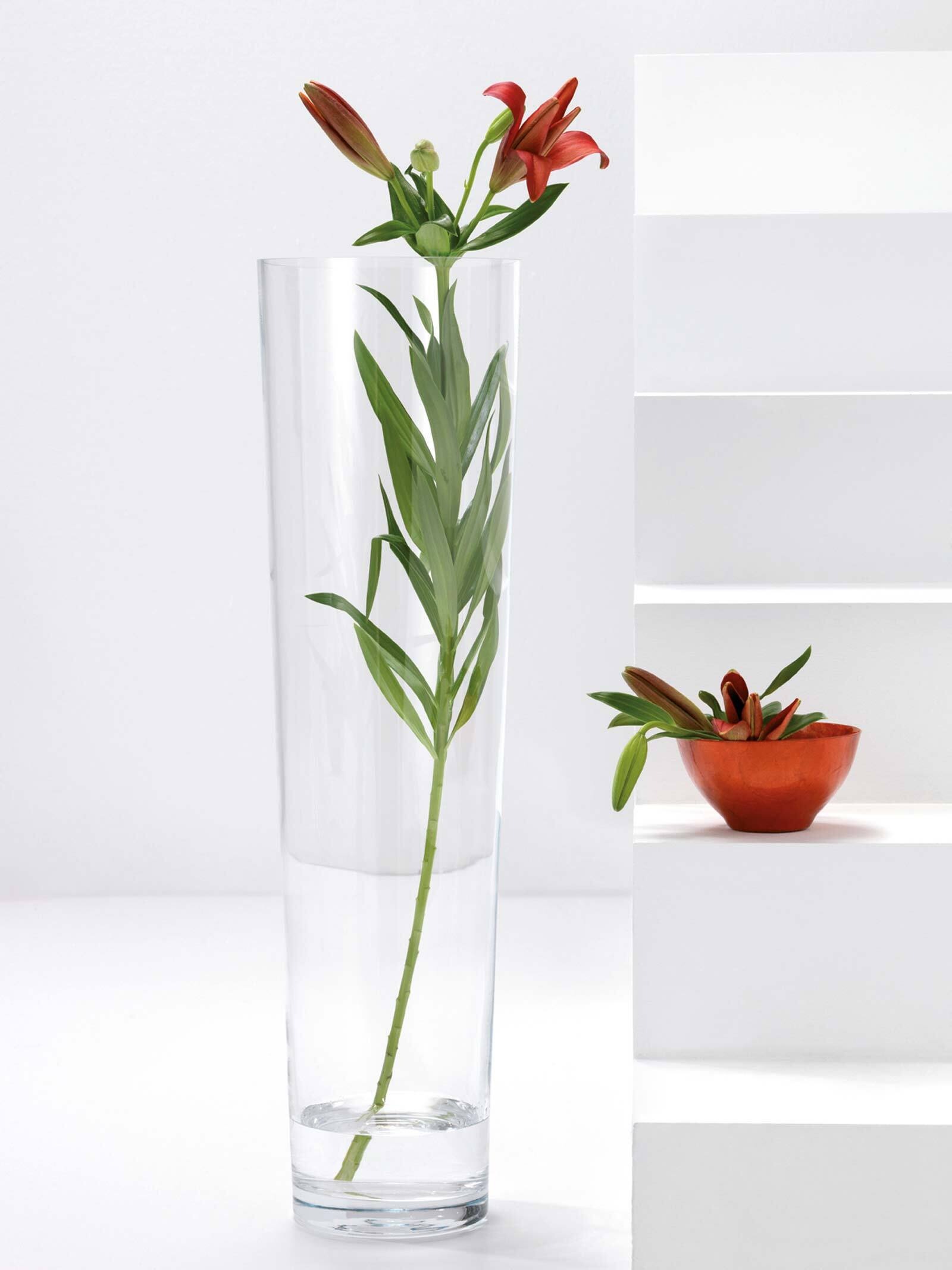 LEONARDO Dekovase »Bodenvase konisch ¿ 50 cm transparent«