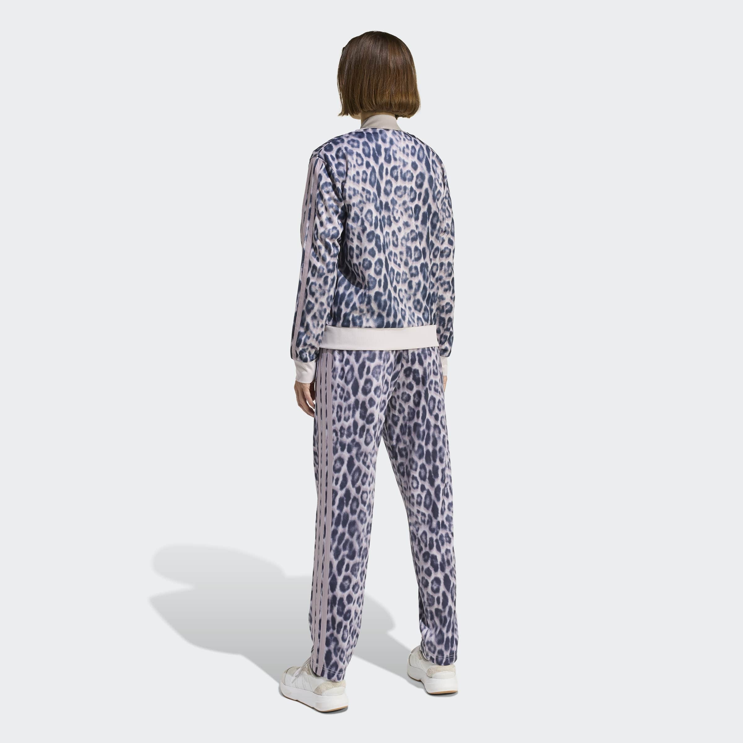 adidas Sportswear Trainingsanzug »W 3S TR TS FULL« 2 tlg. mit durchgehendem Reißverschluss, mit Stehkragen, mit Allover-Print