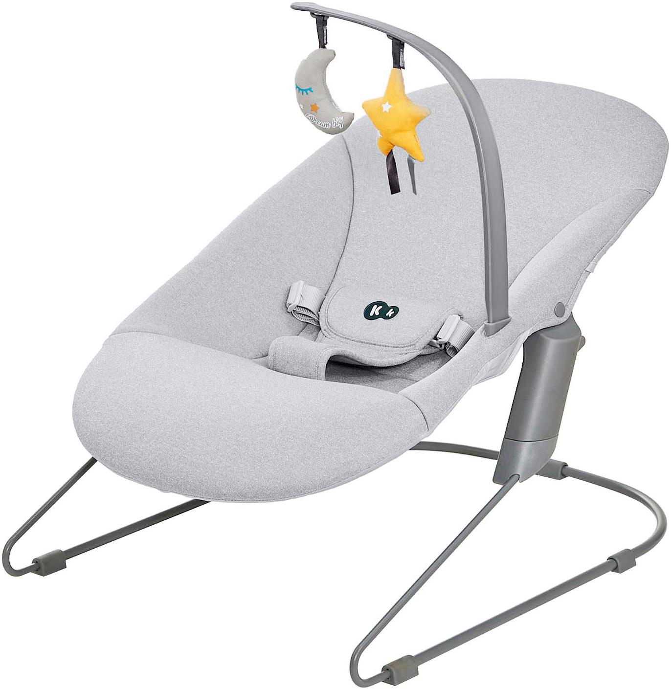 Kinderkraft Kombihochstuhl »Set: Kinderstuhl ENOCK + Babywippe CALMEE GREY«, (Set), 2 St., mitwachsend