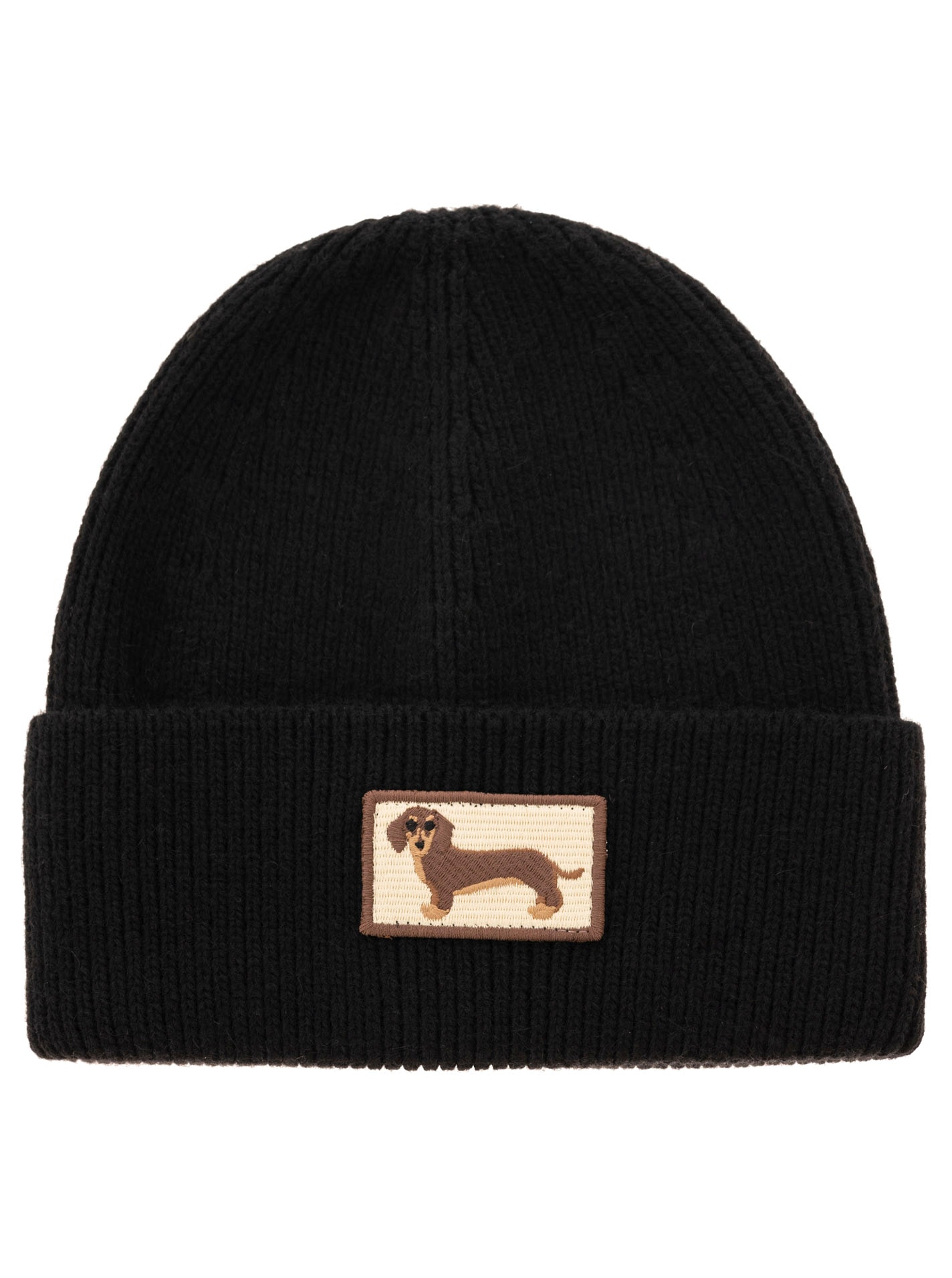 Zwillingsherz Beanie »"Dog Patch"« mit süßem Dackelmotiv und Wollanteil