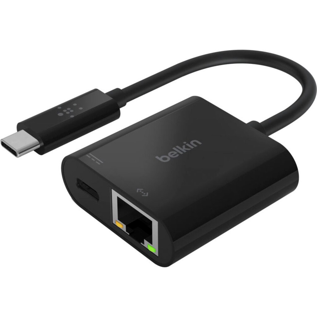 Belkin Adapter »USB-C auf Gigabit-Ethernet-Adapter mit 60 W PD«, USB Typ C zu USB Typ C