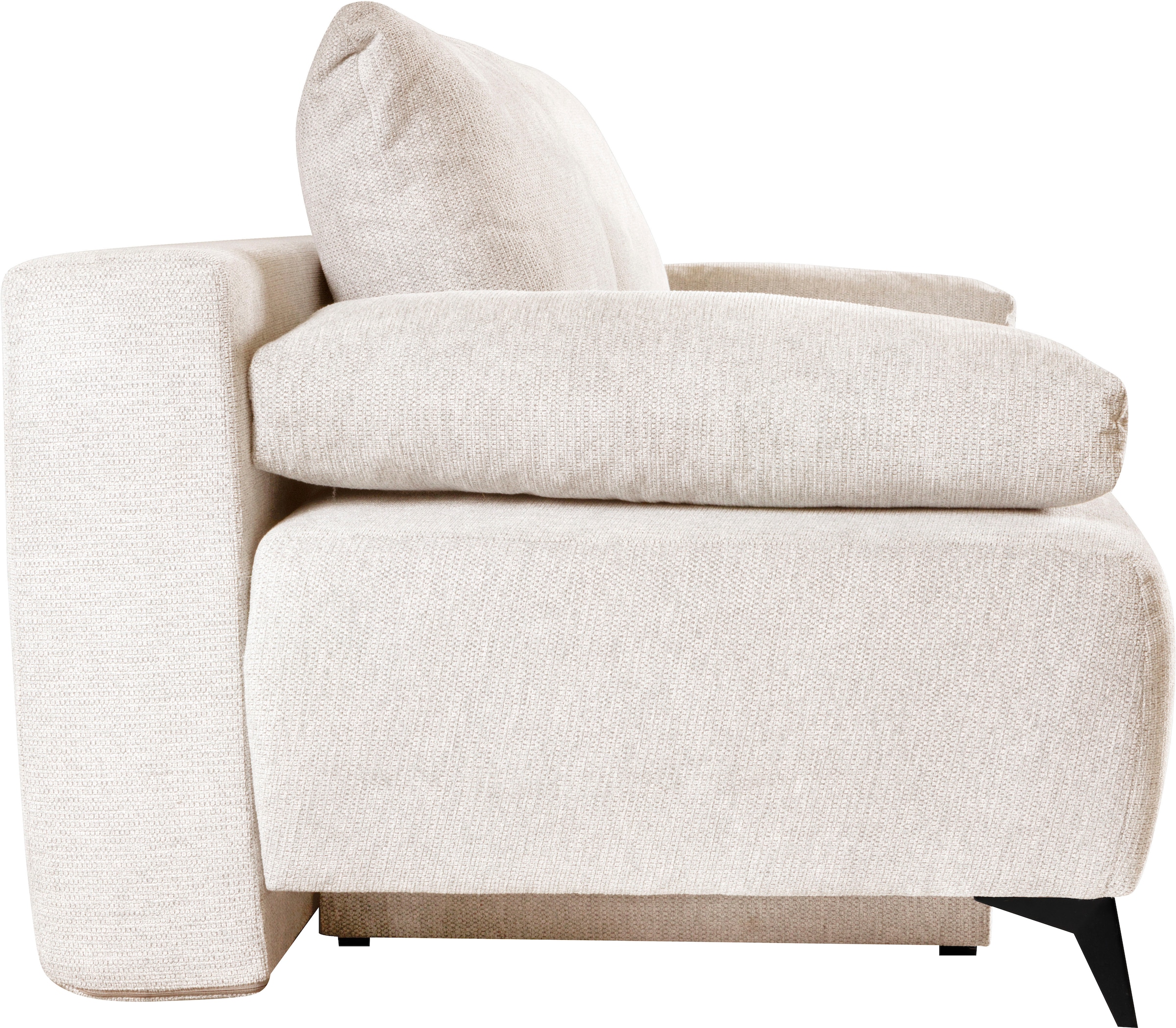 WERK2 Schlafsofa »Viktoria mit Komfortsitz- und Liegehöhe, Breite 200cm,« bequemes 2-Sitzer Schlafcouch mit Bettkasten