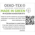 Egeria Strandtuch »Ombre«, (1 St.), Velours mit Streifen, antibakteriell beschichtet, 100 % Baumwolle
