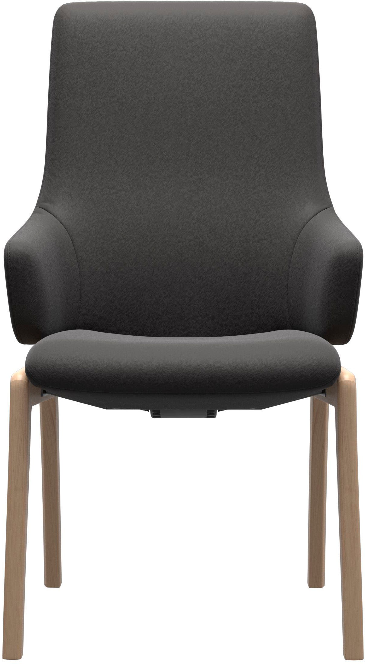 Stressless® Polsterstuhl »Laurel«, Leder PALOMA, High Back mit Armlehne, Größe L, mit abgerundeten Beinen in Eiche