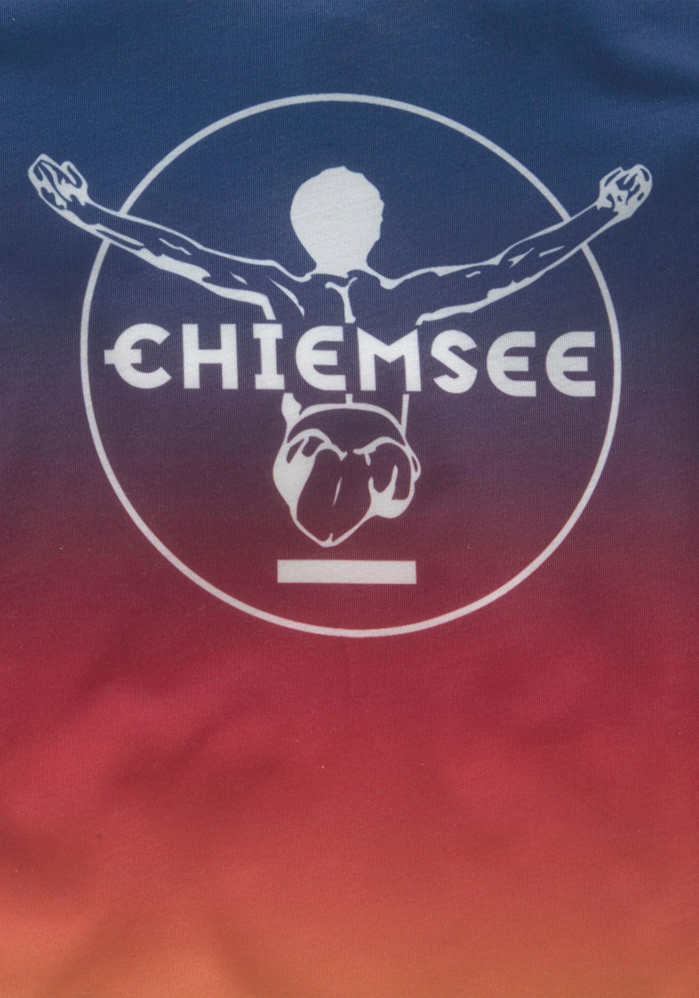 Chiemsee T-Shirt, im Farbverlauf mit Druck vorn bei | Rundhalsshirts
