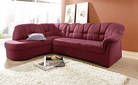 DOMO collection Ecksofa »Papenburg L-Form«, mit Ottomane, wahlweise mit Bettfunktion