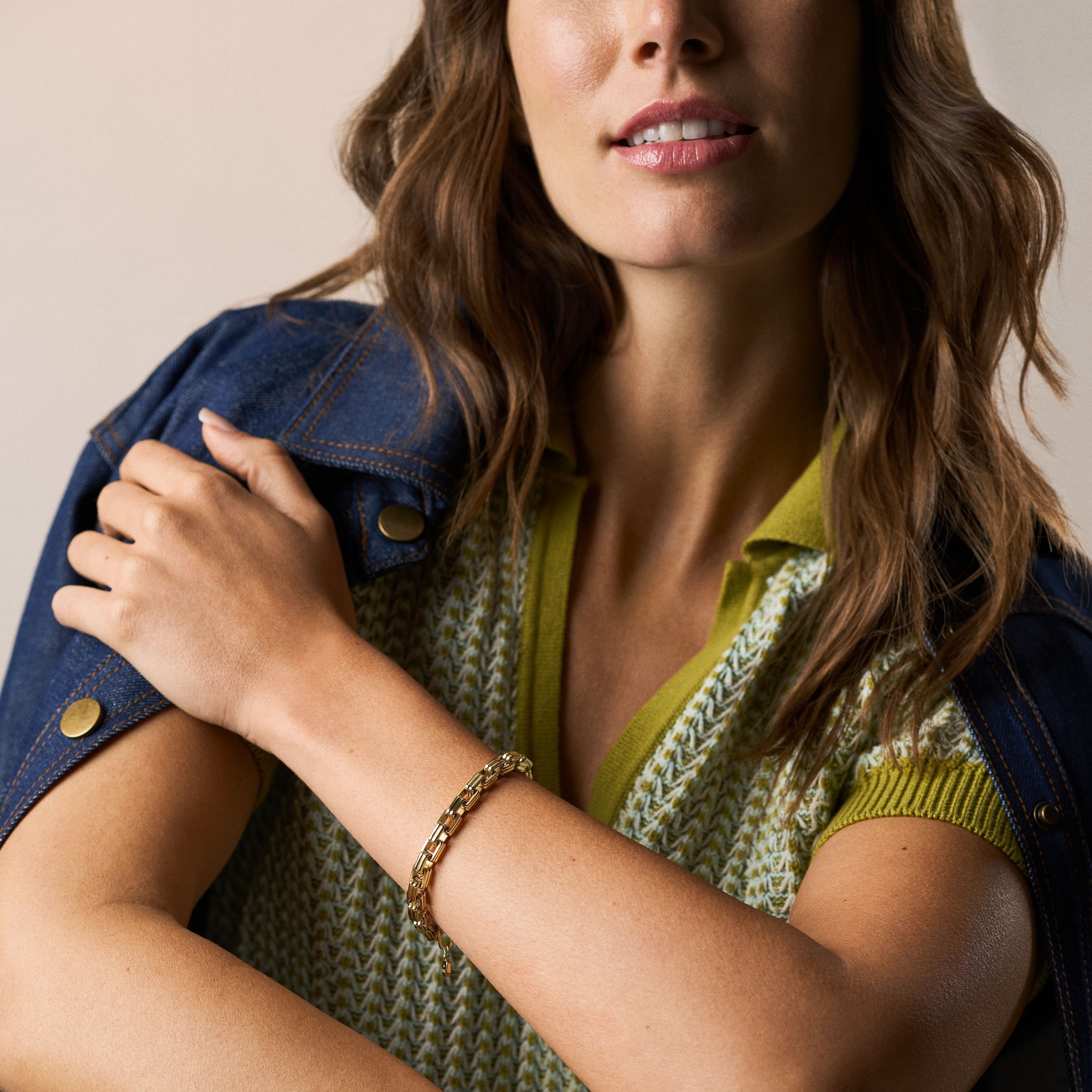 Fossil Armband »Schmuck Geschenk Edelstahl RAQUEL«