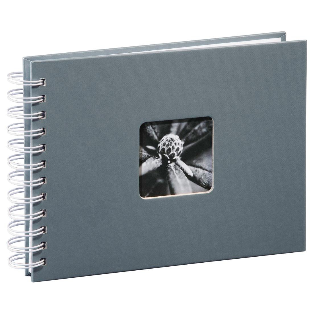 Hama Fotoalbum »Spiralalbum 24 x 17 cm, 50 weiße Seiten, Fotoalbum, grau«