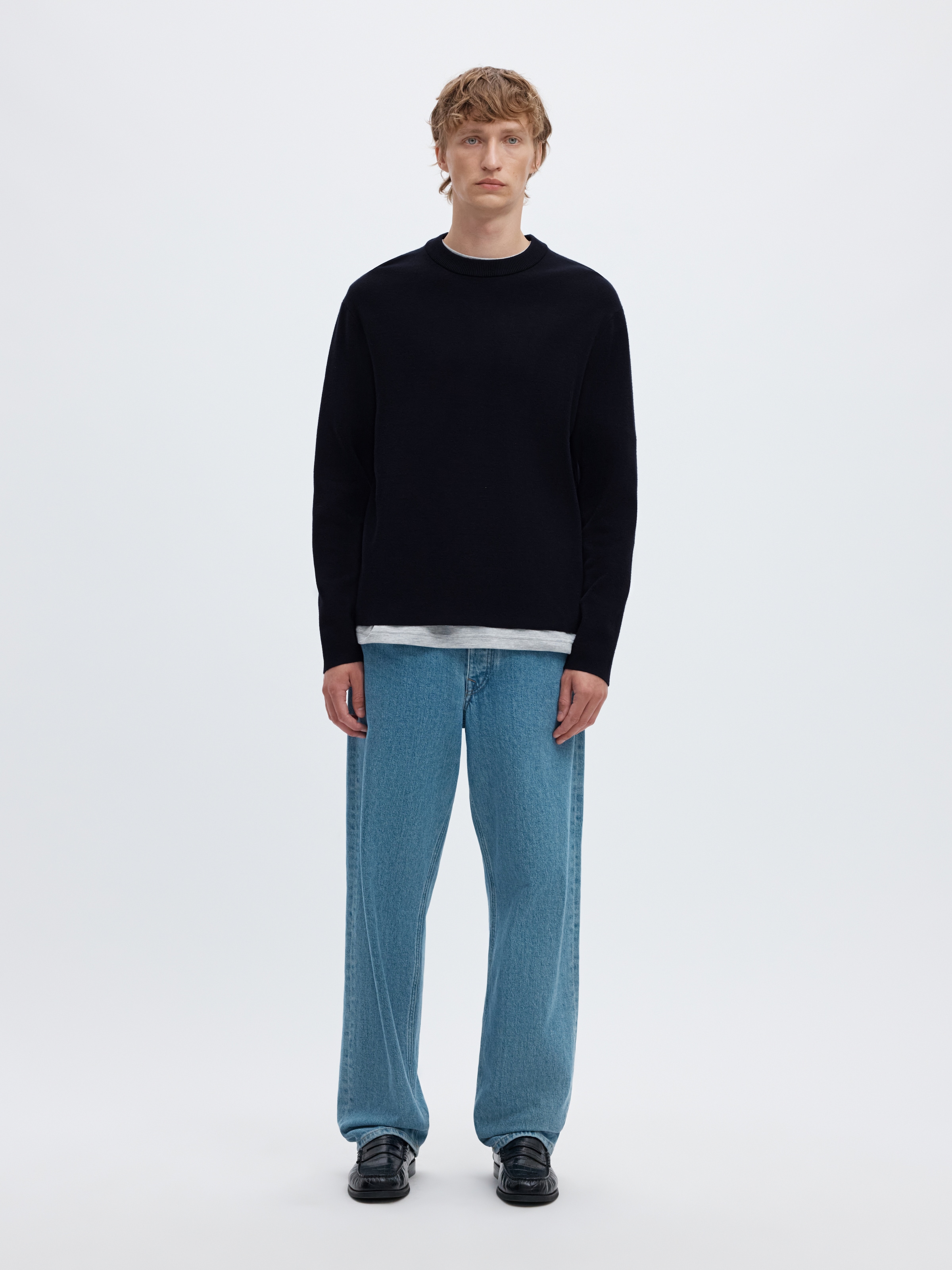SELECTED Rundhalspullover »SLMTELLER FN CREW NECK NOOS« Viskosemischung, regular fit