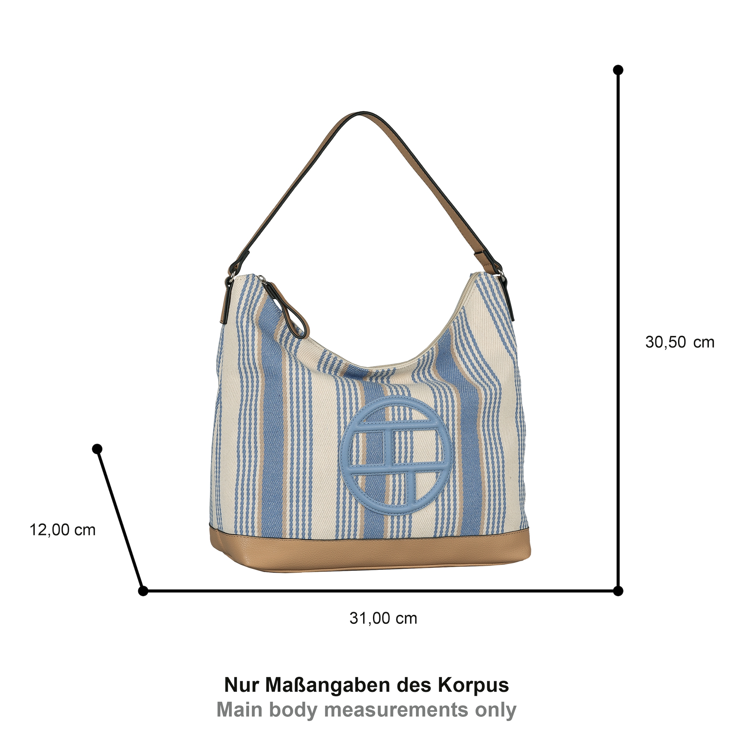 TOM TAILOR Hobo »Gilda« Damen Tragetasche, Schultertasche mit großem Tom-Tailor-Logo
