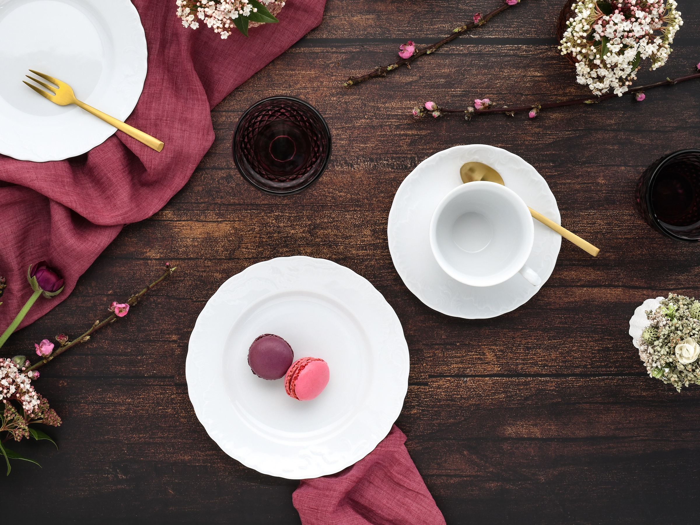 CreaTable Kaffeeservice »Rokoko, Service 18-tlg.« Daily Use, Zeitlos