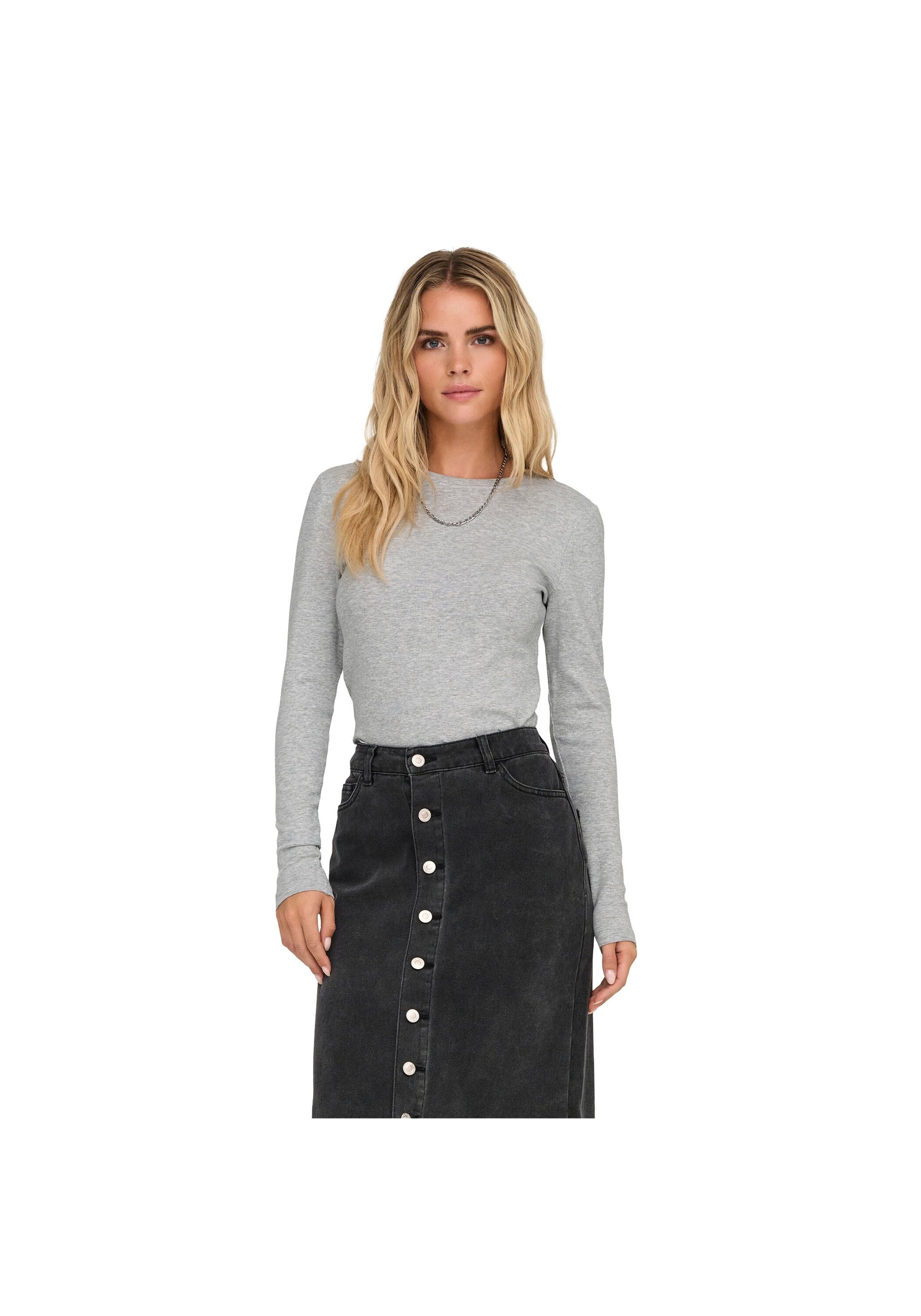 ONLY Longsleeve »Longsleeve ONLRILEY O-NECK TOP 1er Pack«