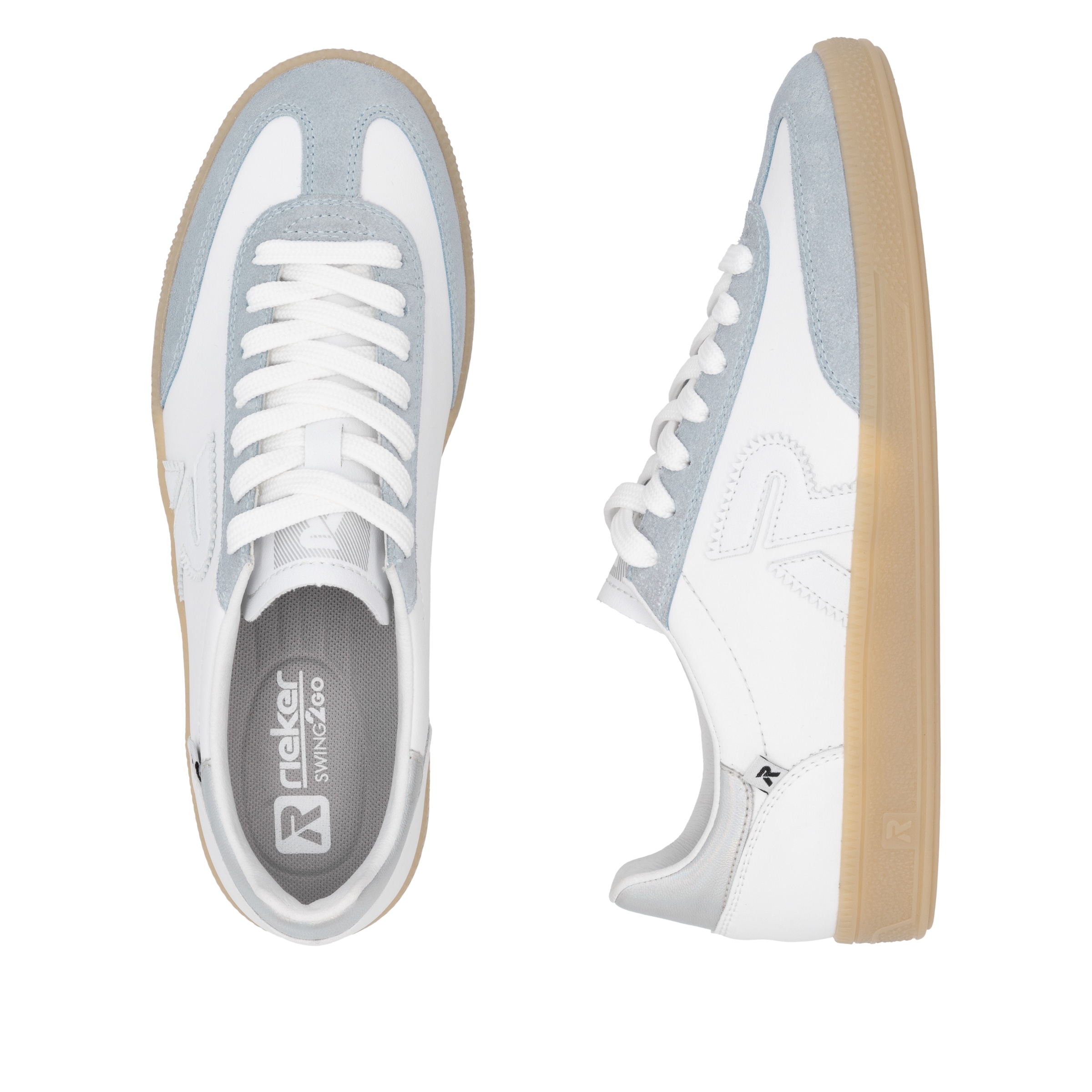 RIEKER Sport Sneaker »San Diego Swing2GO«, Retro-Sneaker, Freizeitschuh, Halbschuh mit herausnehmbarem Fußbett