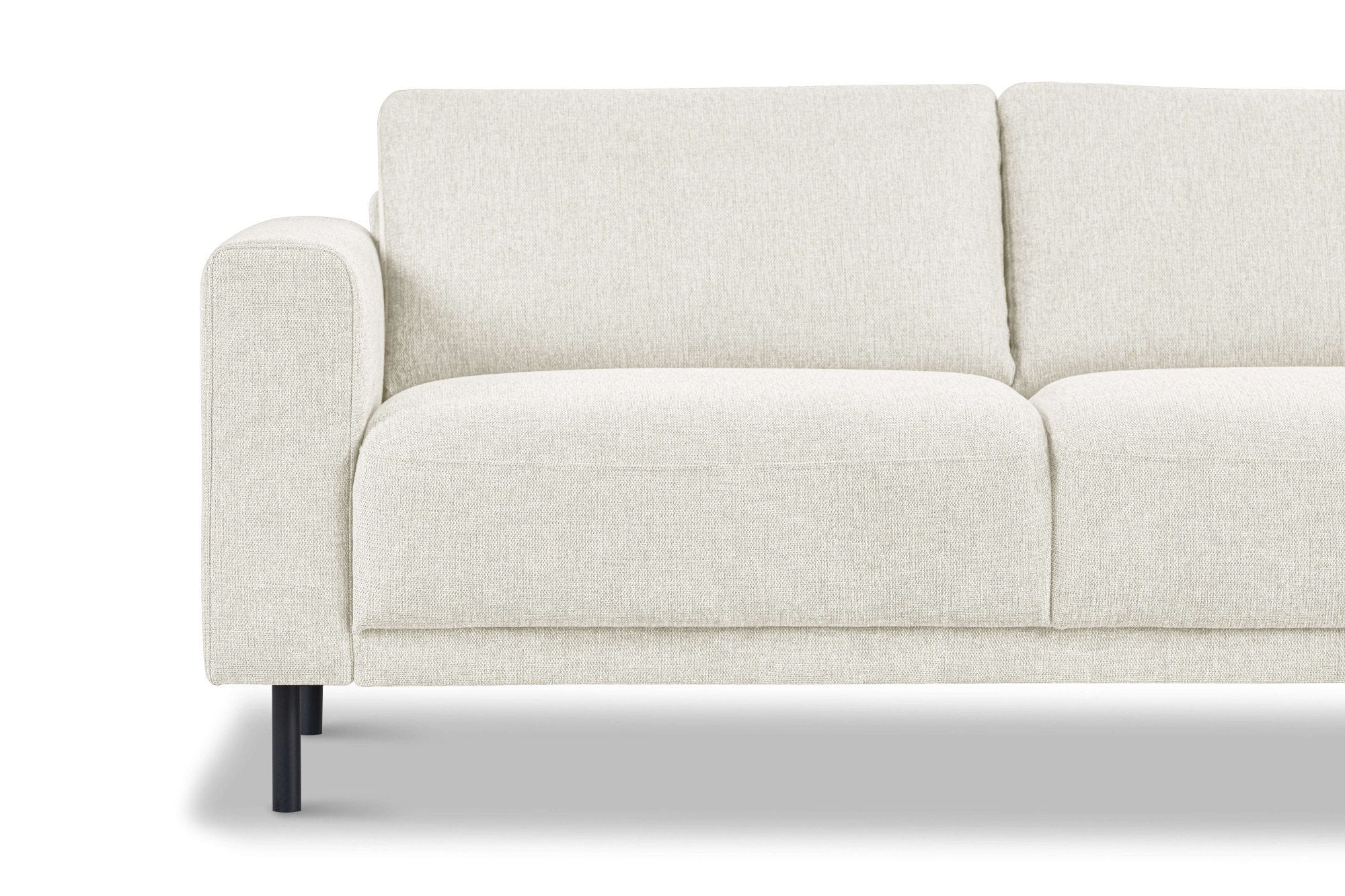 Home affaire 2,5-Sitzer »Sveeva, Kompaktsofa, B.183 cm, schwarze Metallfüße« langlebiger Webstoff, mit Wellenunterfederung, viele Farben