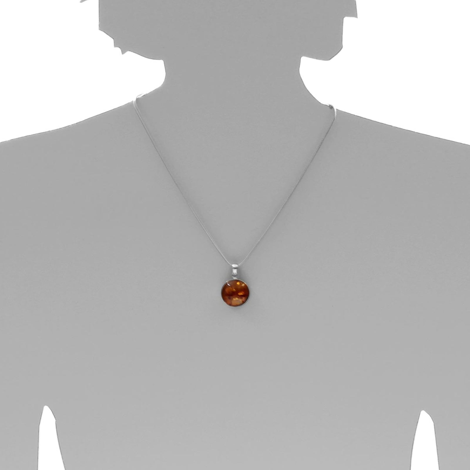 OSTSEE-SCHMUCK Kettenanhänger »- Classic 19 mm - Silber 925/000 - Bernstein«